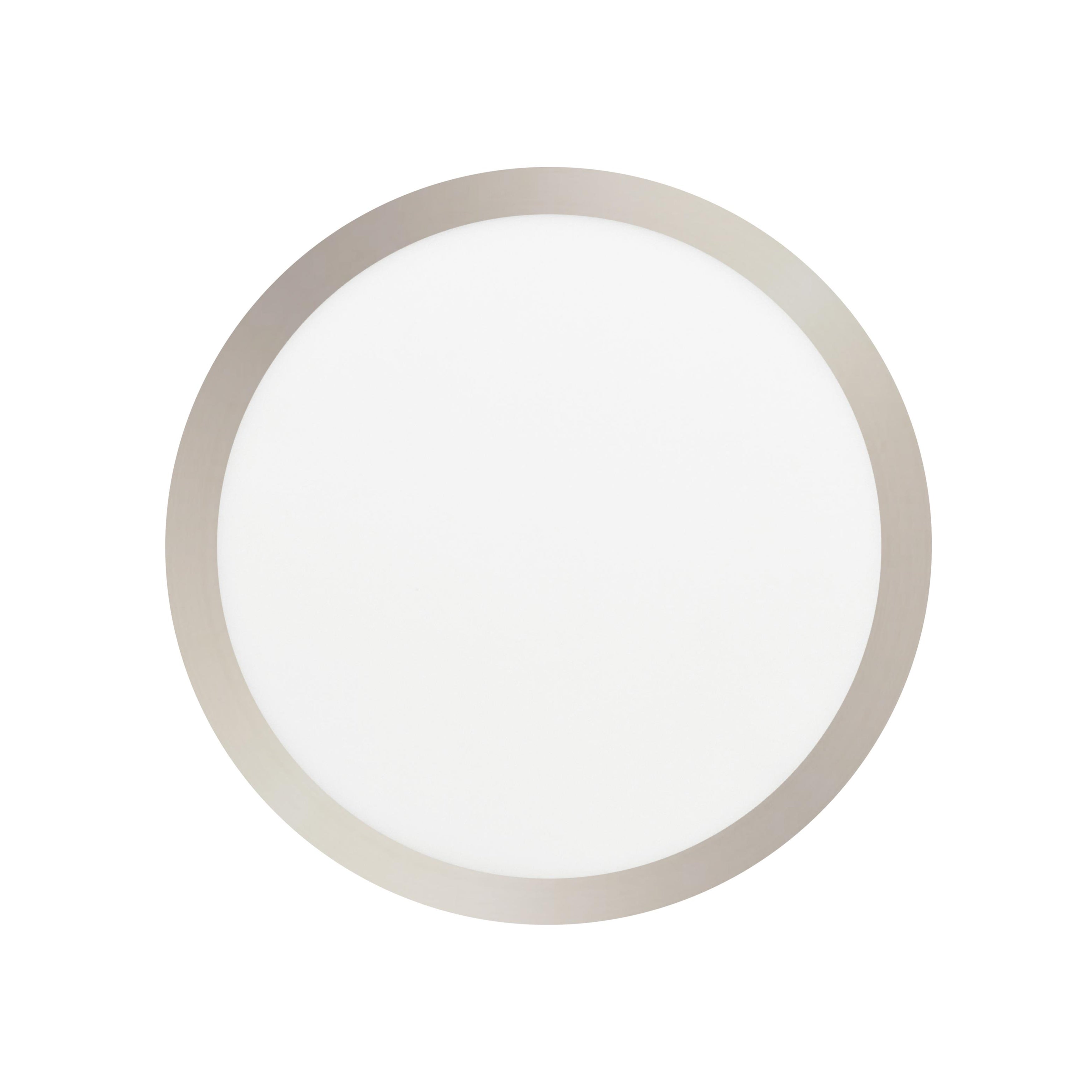 12-inch Brushed Nickel Flush Mount Light with 5-CCT Selectable White