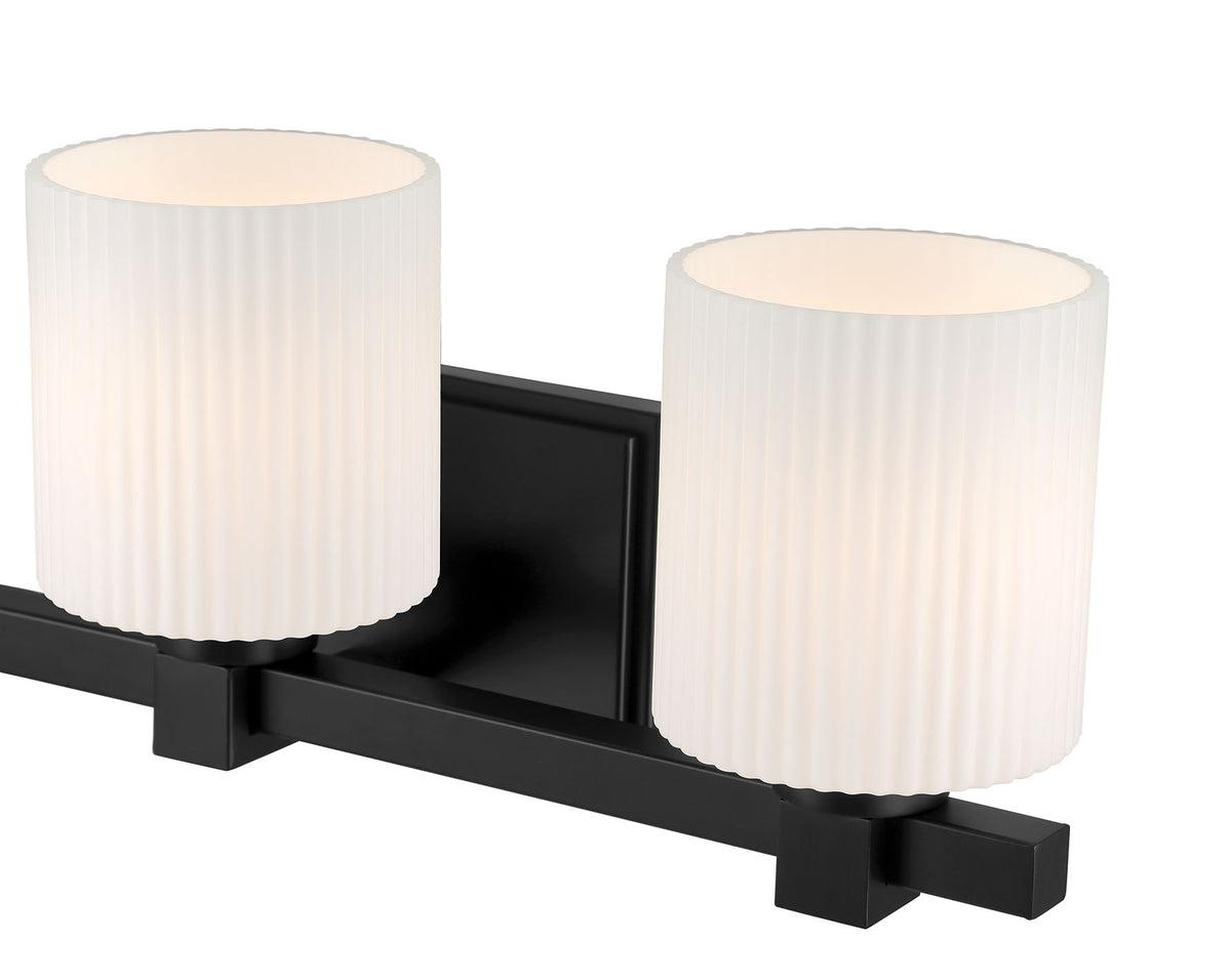 22'' Abelson Matte Black 3 Light Bath Vanity