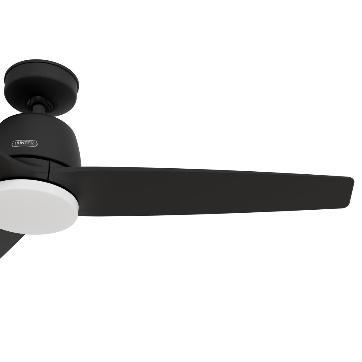 52 inch Malden Matte Black Ceiling Fan with LED Light Kit and Handheld Remote