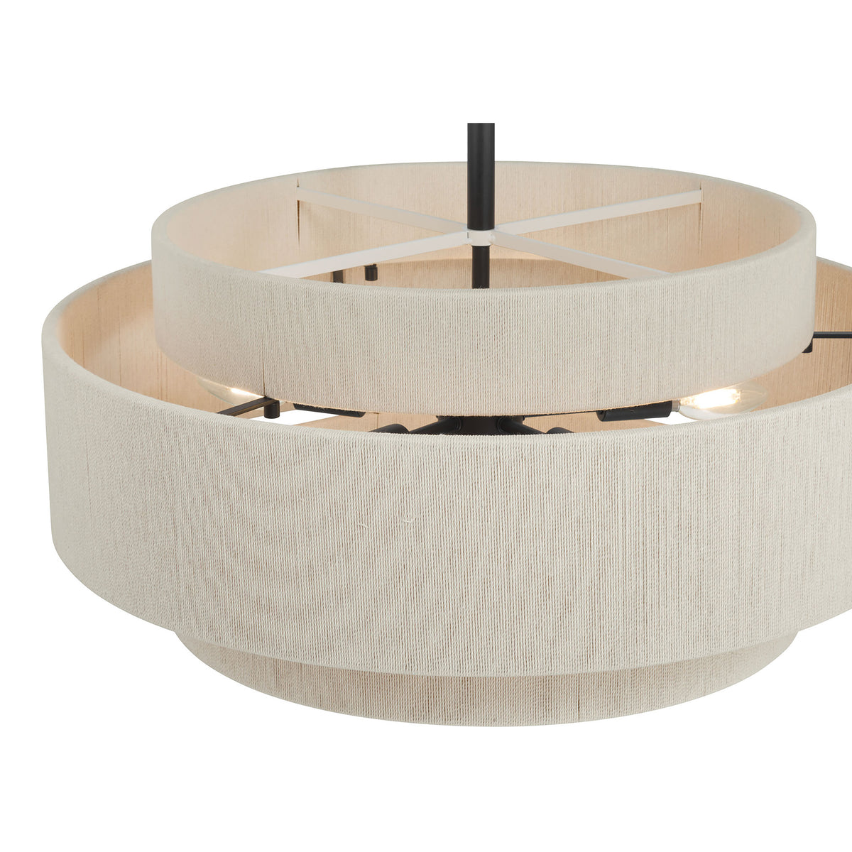 15.75'' Helbert Matte Black 5 Light Pendant