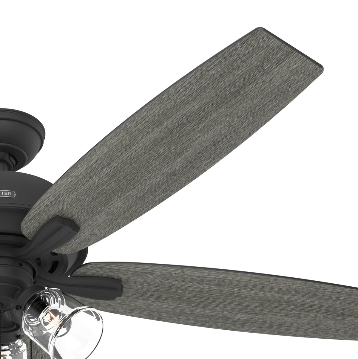 60 inch Dondra ENERGY STAR® Matte Black Ceiling Fan with LED Light Kit and Pull Chain