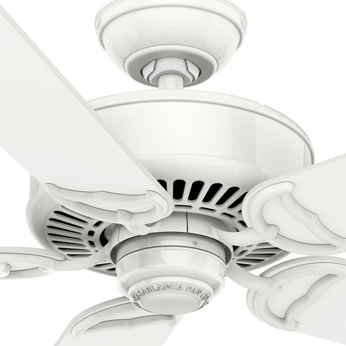 Casablanca 54 inch Panama ENERGY STAR® Snow White Ceiling Fan and Handheld Remote