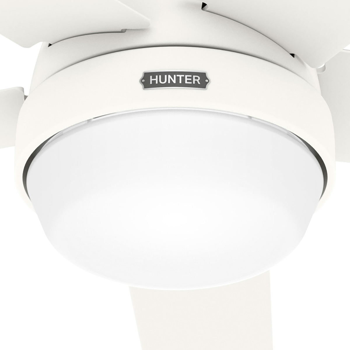 60 inch Aerodyne Wi-Fi ENERGY STAR® Matte White Ceiling Fan with LED Light Kit and Handheld Remote