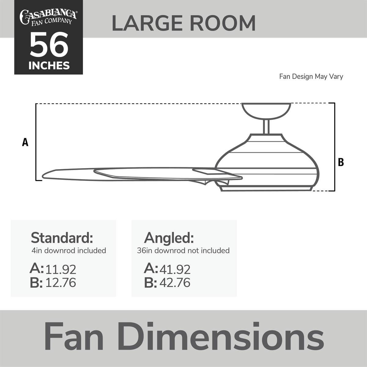 Casablanca 56 inch Surea ENERGY STAR® Fresh White Damp Rated Ceiling Fan with LED Light Kit and Wall Control and Handheld Remote
