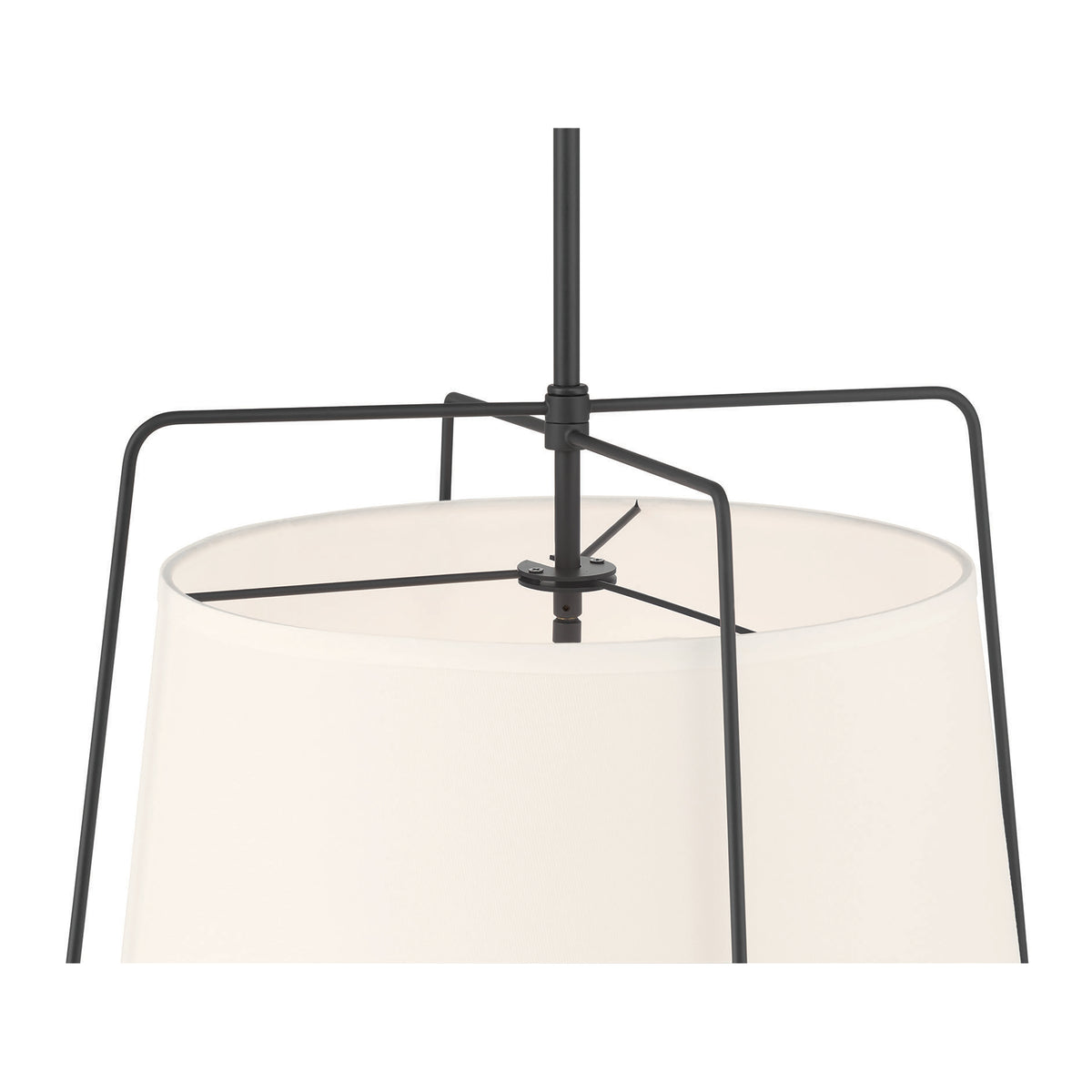 17.75'' Vellinor Matte Black 3 Light Pendant