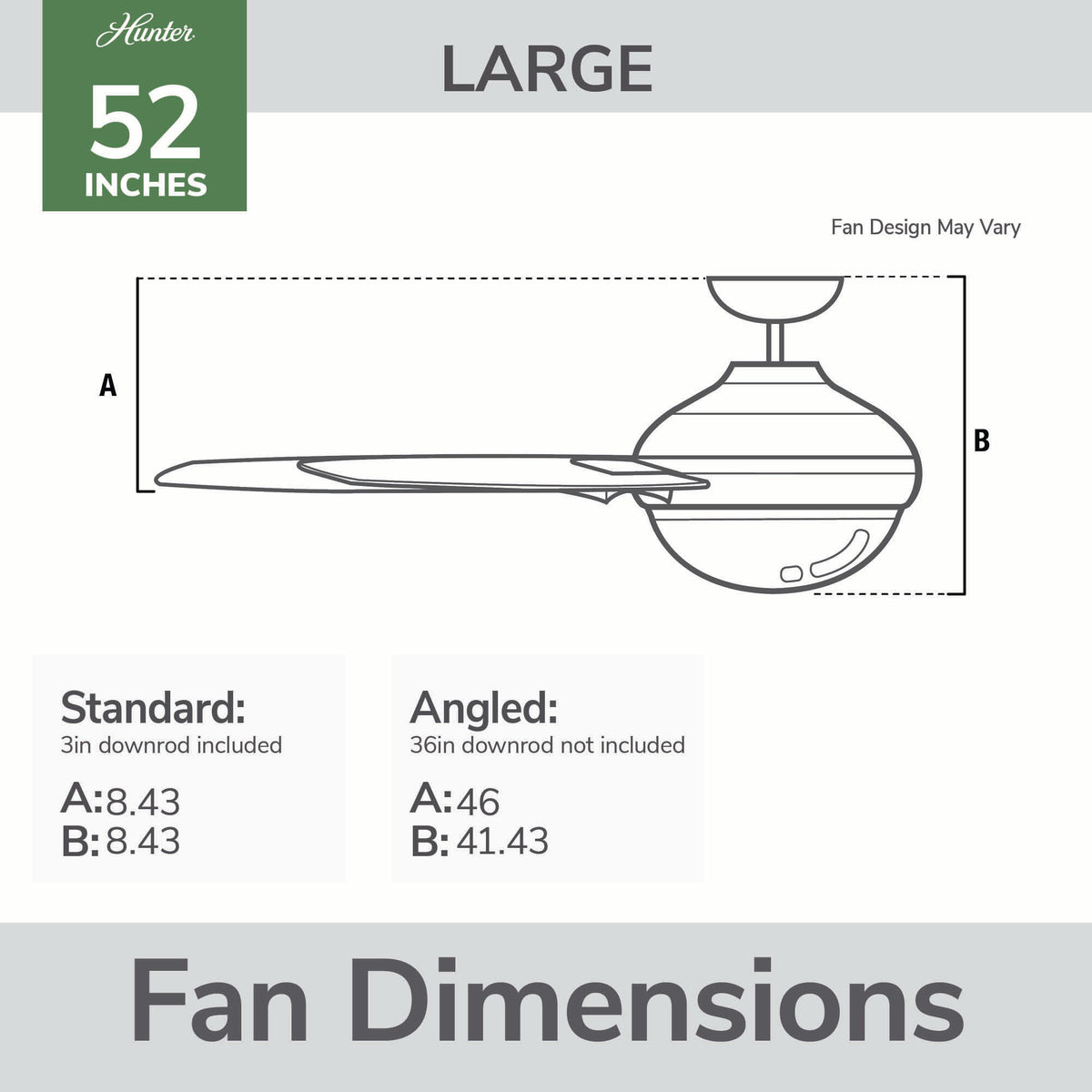 52 inch Anisten Noble Bronze Ceiling Fan with LED Light Kit and Pull Chain