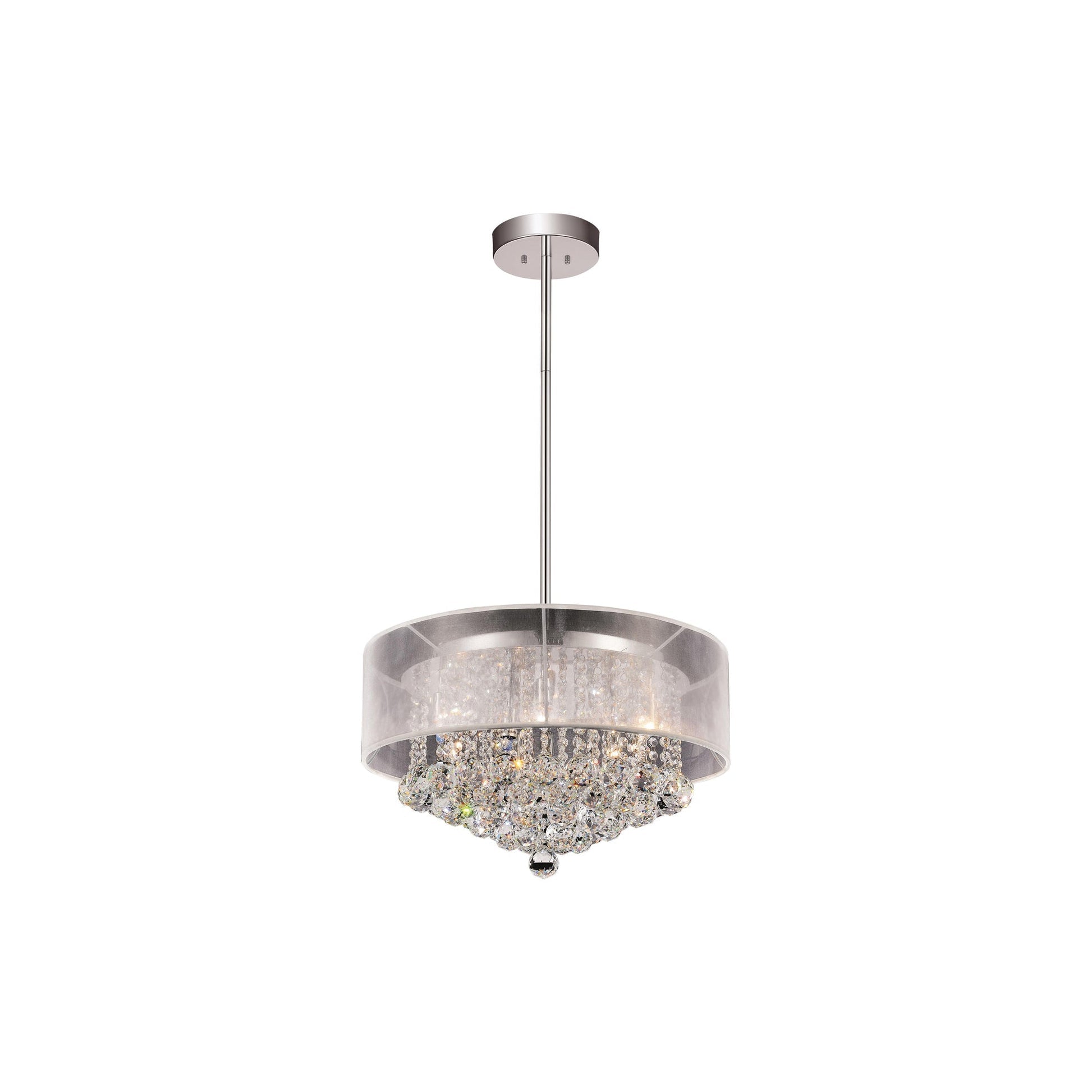 Radiant 9 Light 20in Chrome Chandelier