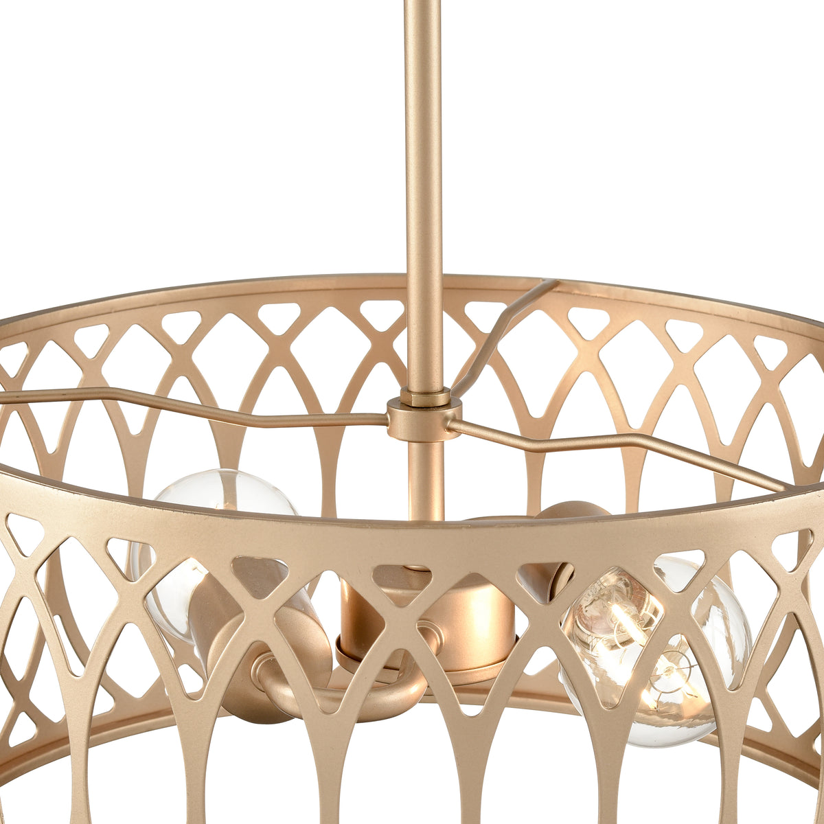 6.5'' Arelyn Painted Modern Gold 2 Light Pendant