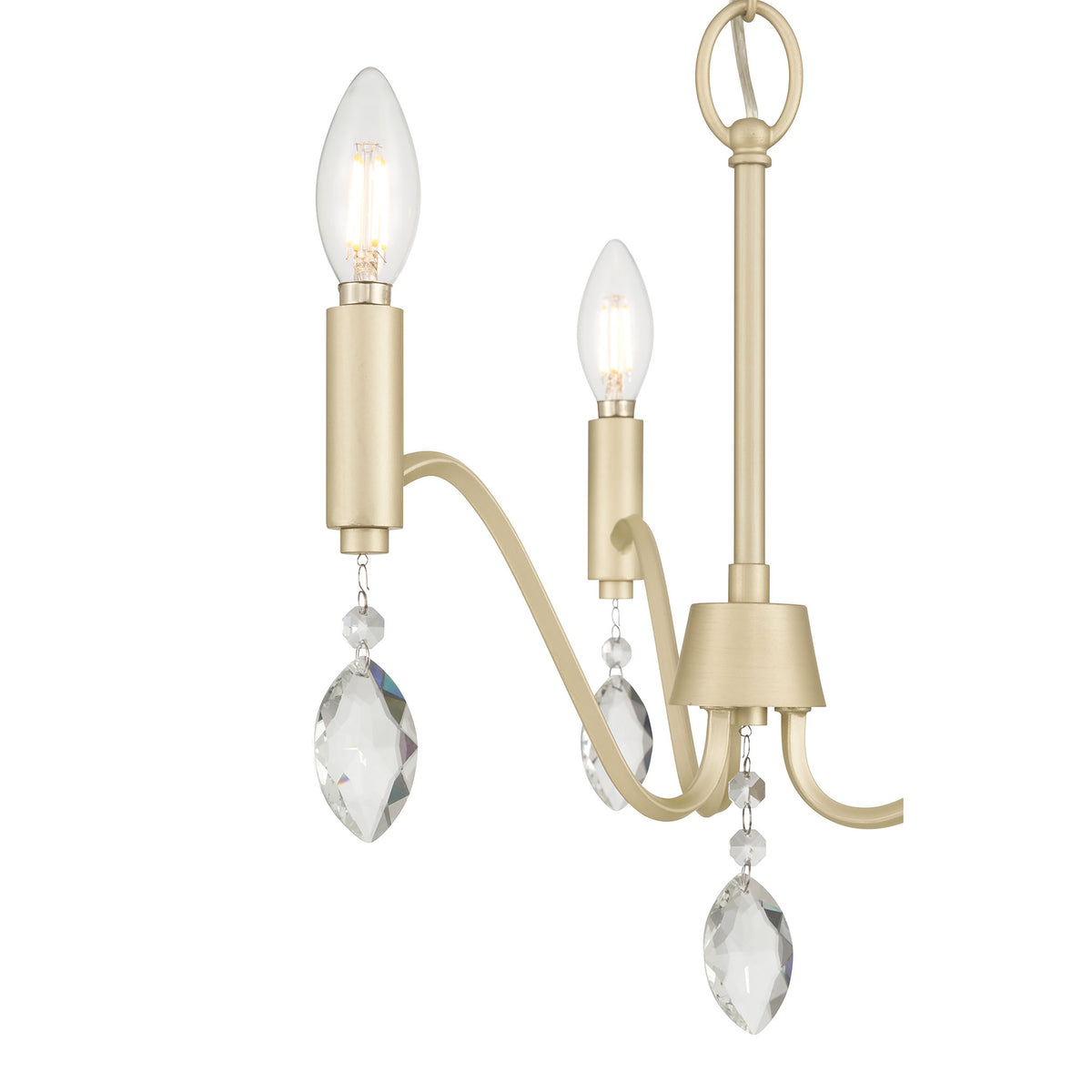 15'' Aureline Aged Silver 3 Light Chandelier
