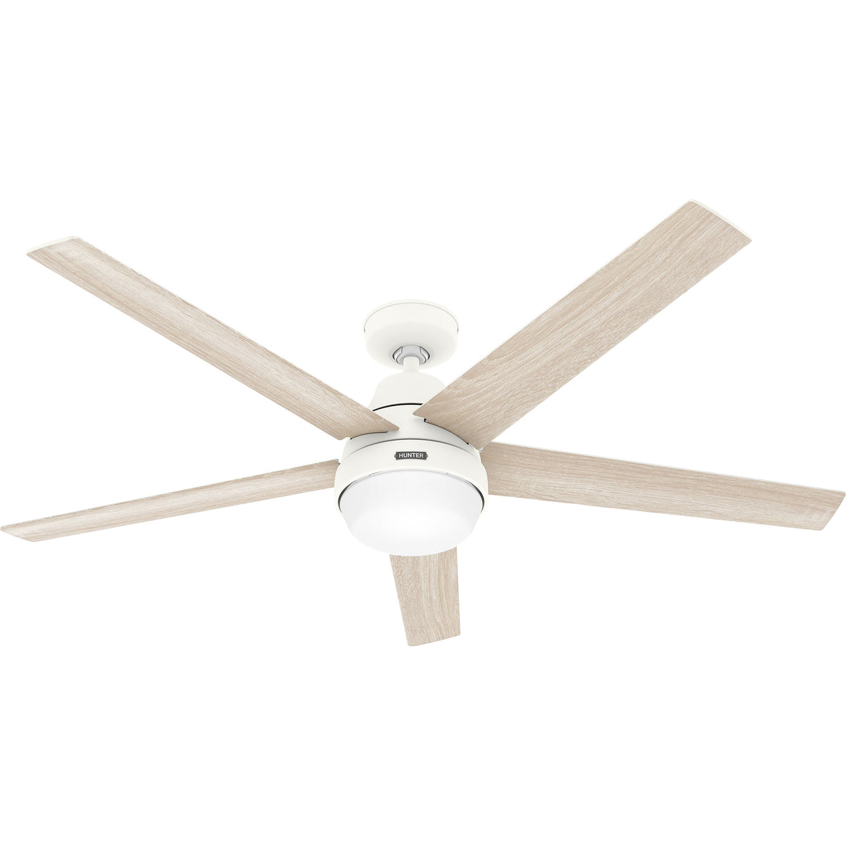 60 inch Aerodyne Wi-Fi ENERGY STAR® Matte White Ceiling Fan with LED Light Kit and Handheld Remote
