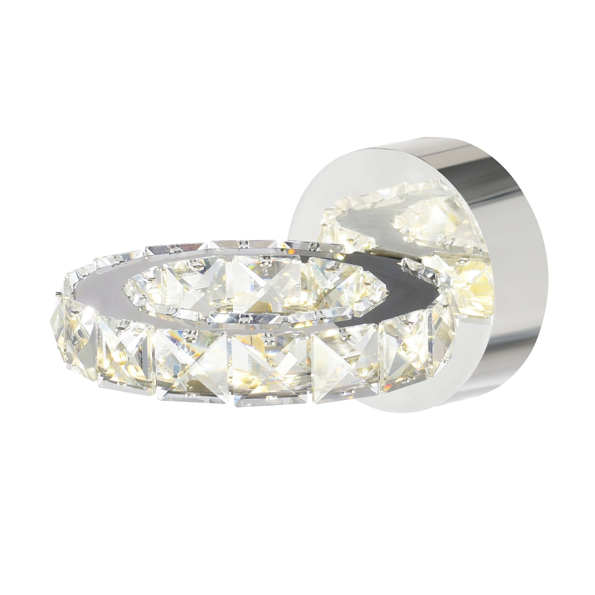 Ring Integrated LED Chrome Wall Sconce