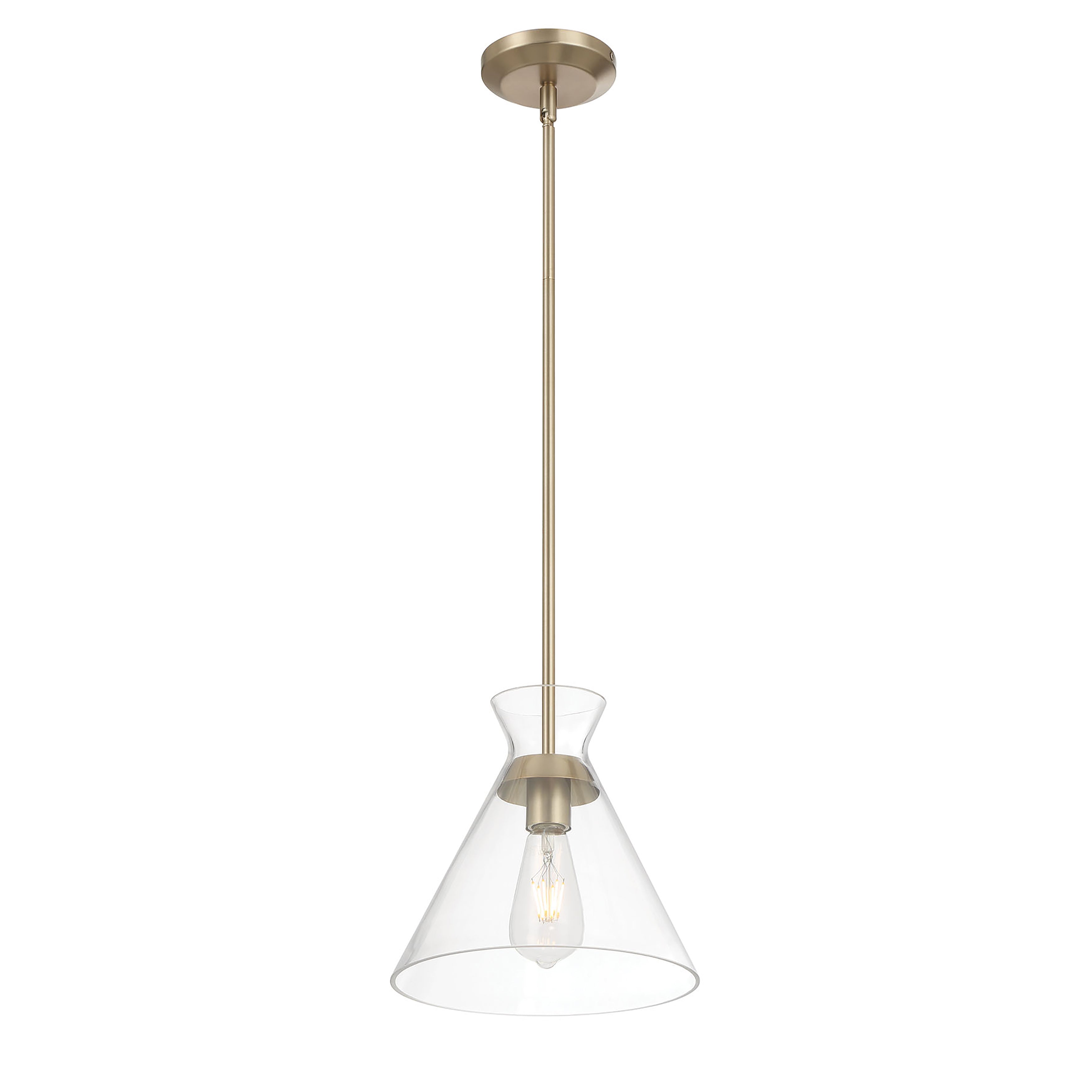 9.75'' Amarella Modern Gold 1 Light Pendant