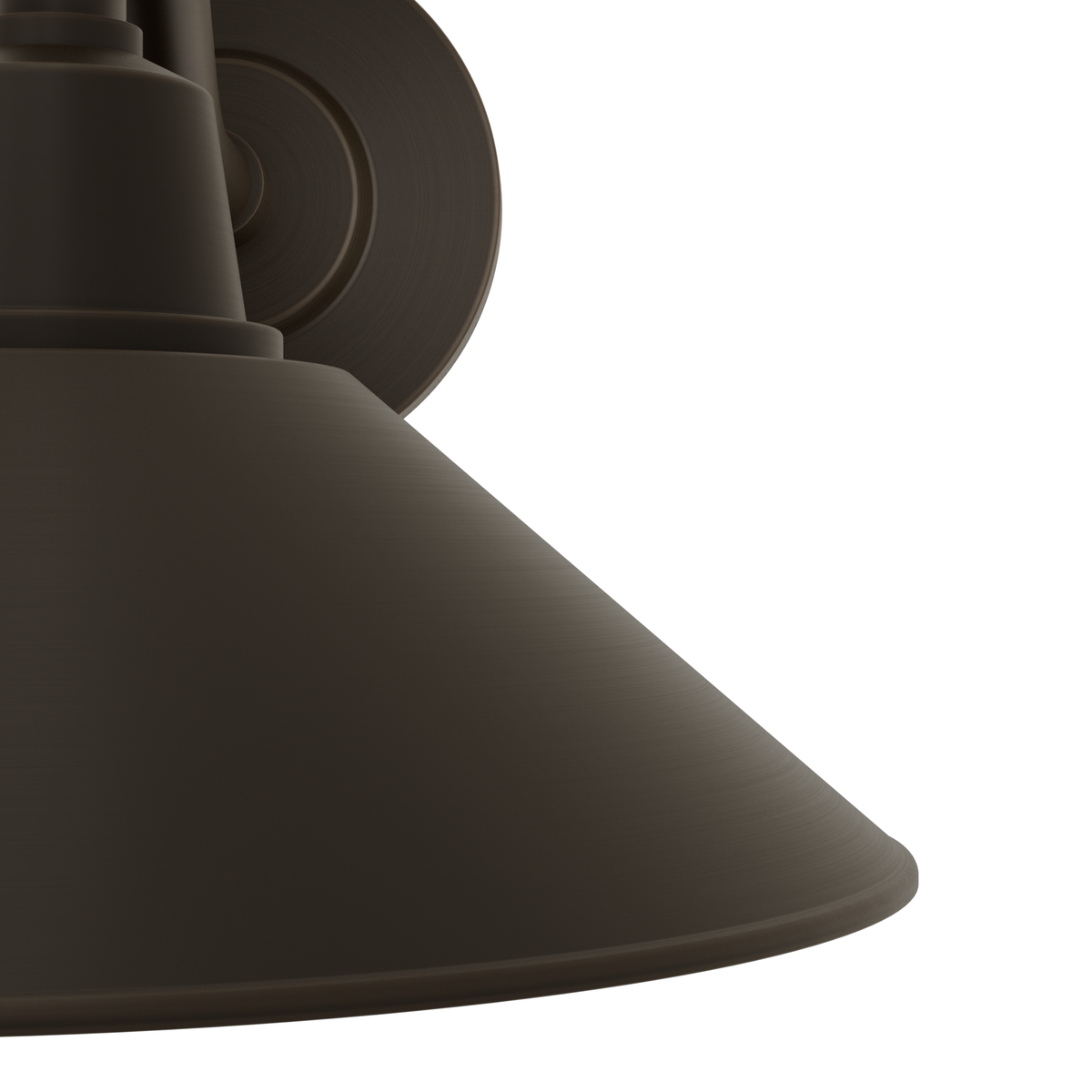 Skyflow 10-inch 1-light Matte Bronze Outdoor Wall Light with Metal Shade