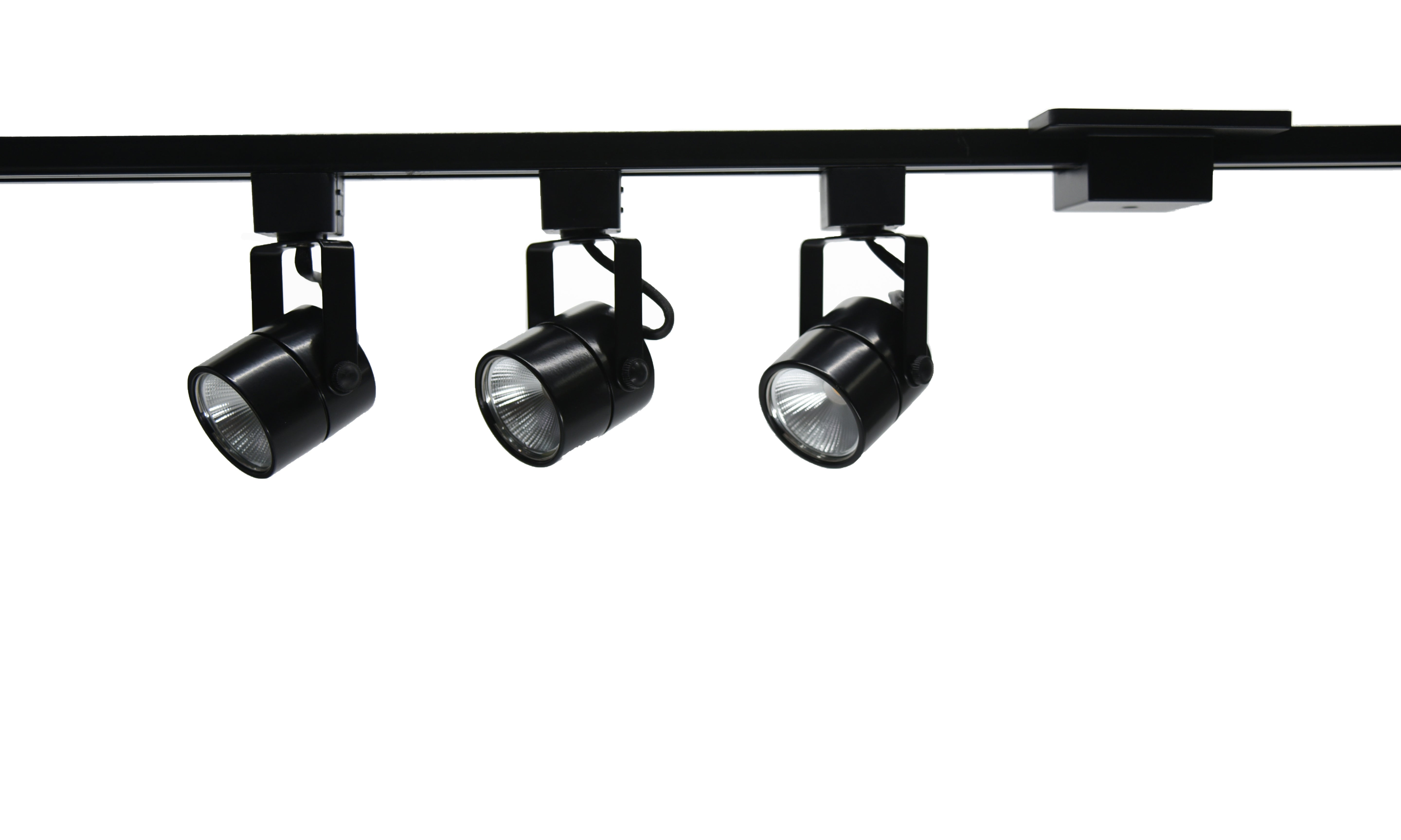 4-foot Black Track Lighting Kit