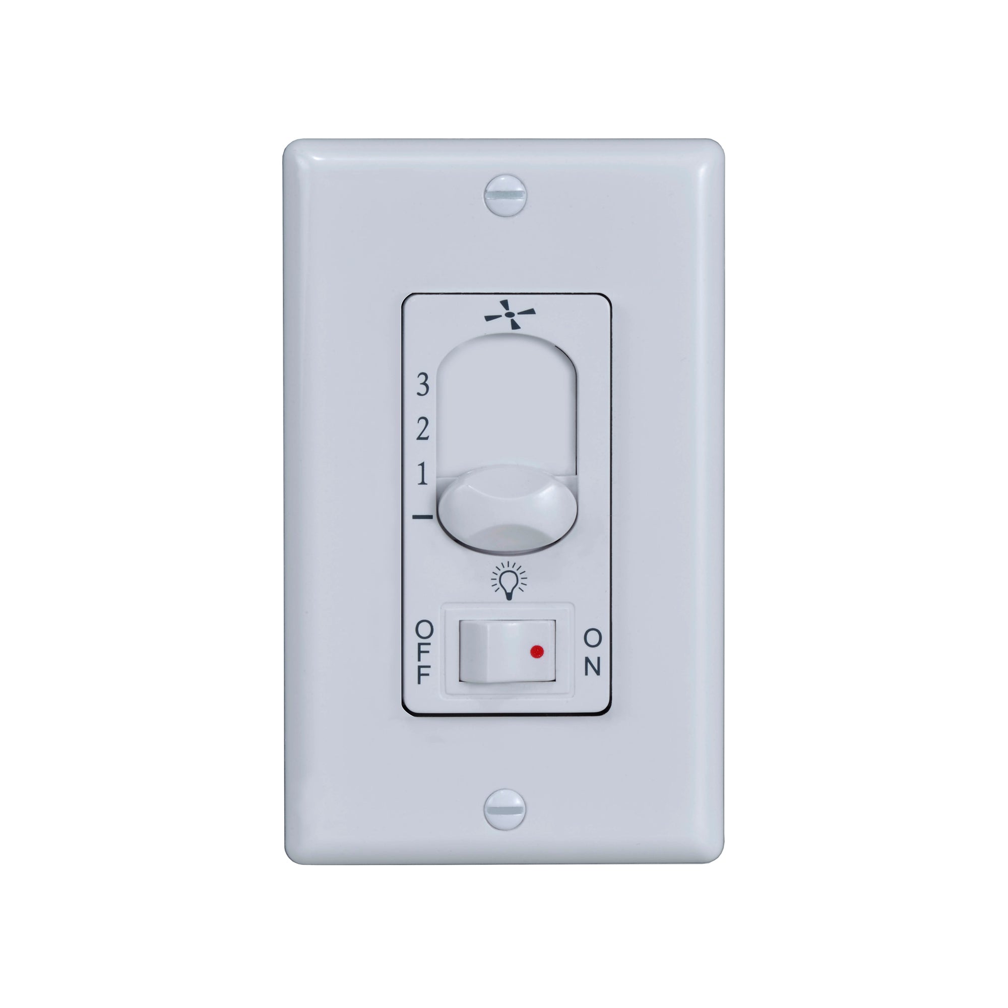 3 Speed Wall Controls White Indoor Ceiling Fan