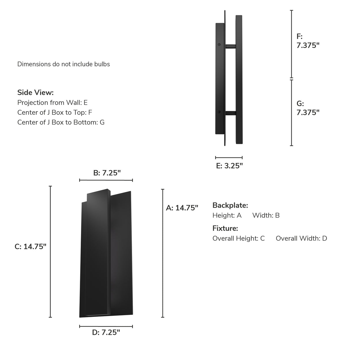 Canoga 15-inch Matte Black 3000K LED Outdoor Wall Light with Matte Black Metal Shade