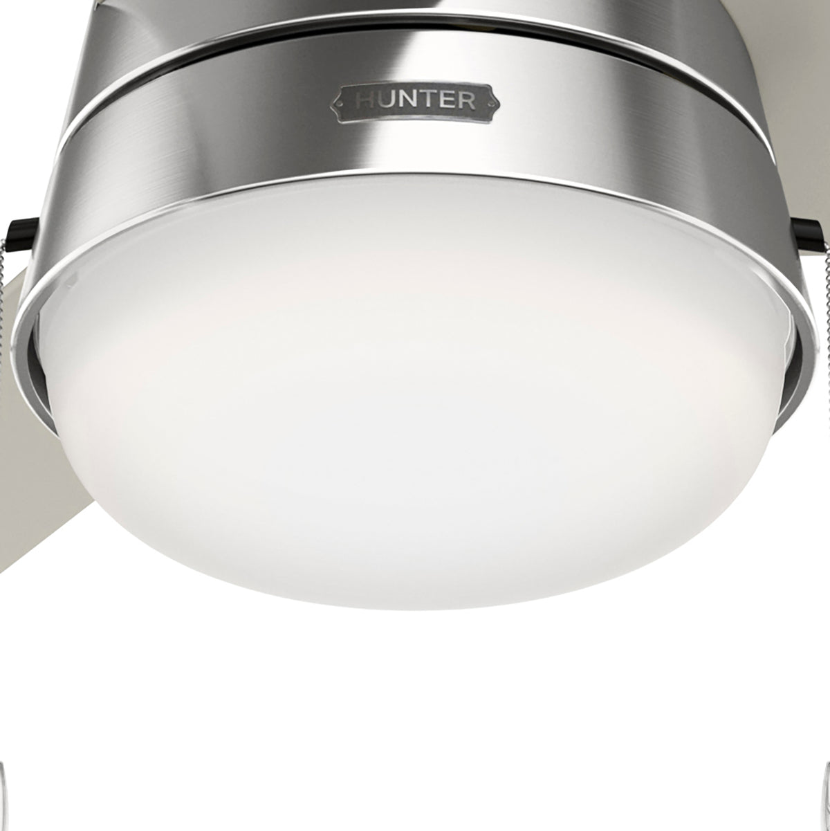 52 inch Aker Brushed Nickel Ceiling Fan with LED Light Kit and Pull Chain