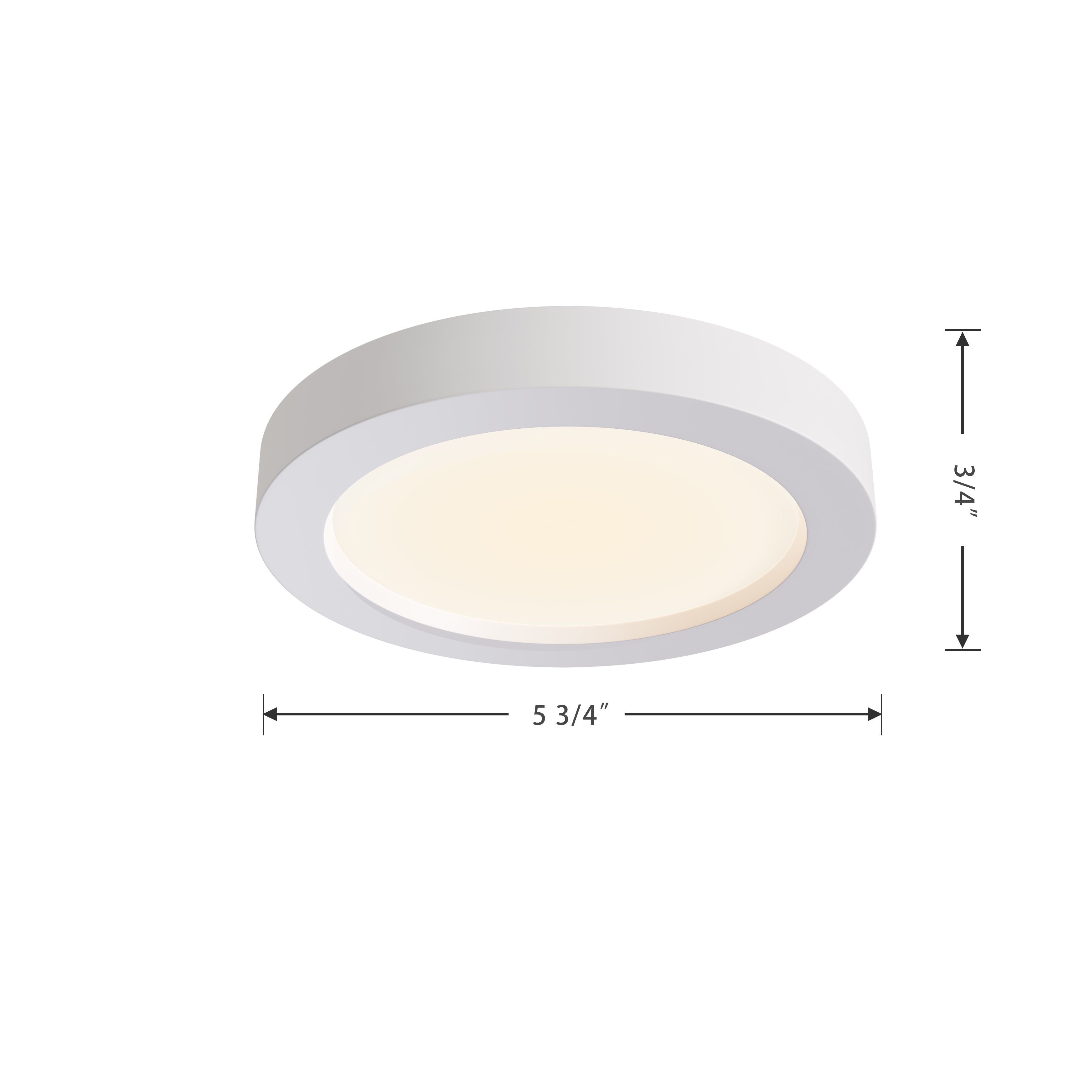 5-inch White Wall Light
