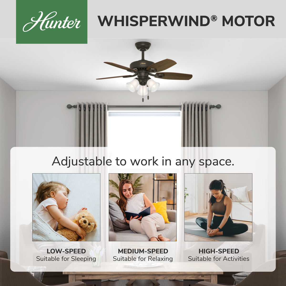 42 inch Builder New Bronze Ceiling Fan with LED Light Kit