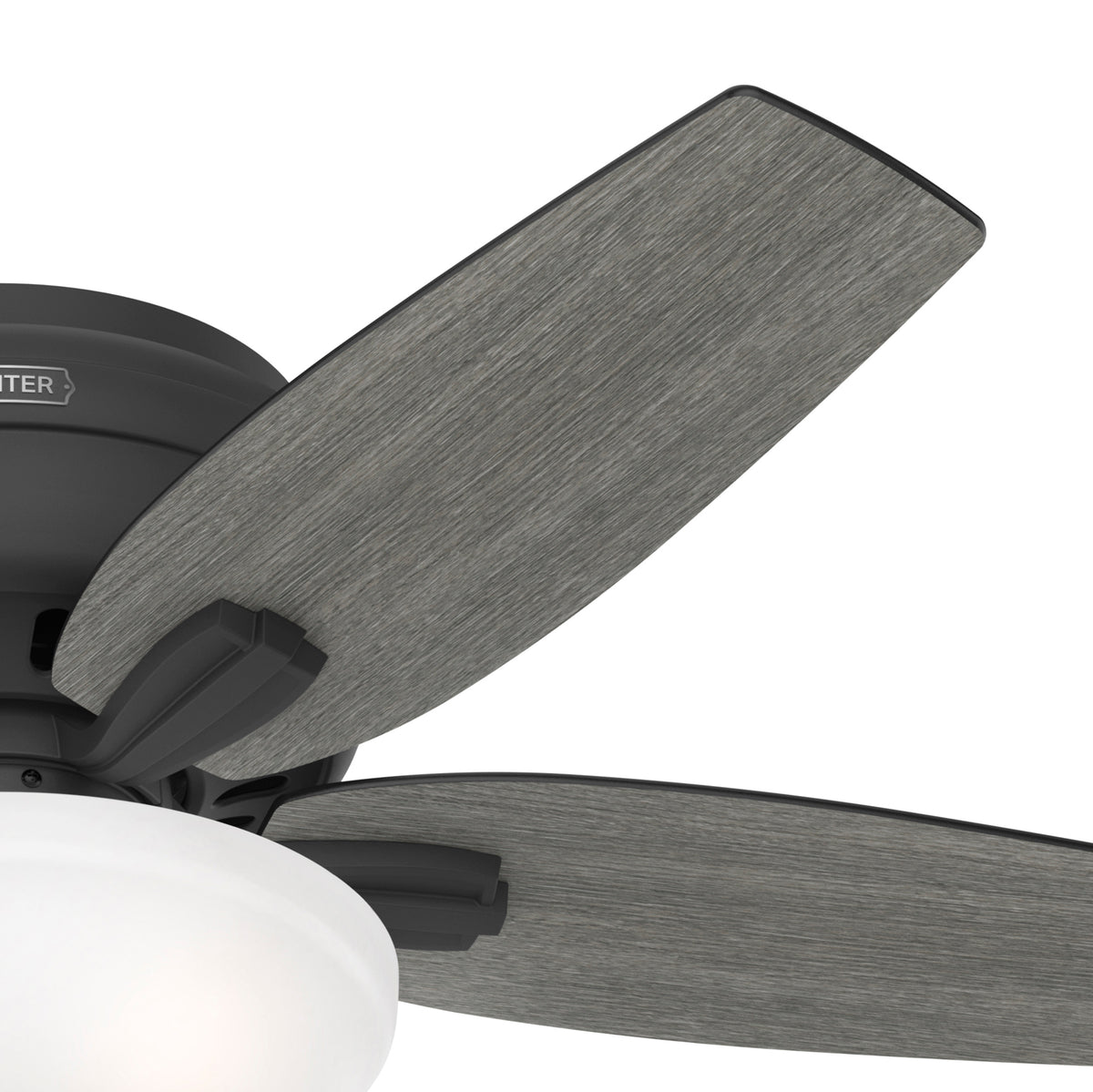 42 inch Newsome Matte Black Low Profile Ceiling Fan with LED Light Kit and Pull Chain