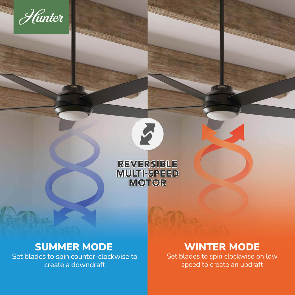 52 inch Zayden Matte Black Ceiling Fan with LED Light Kit and Handheld Remote