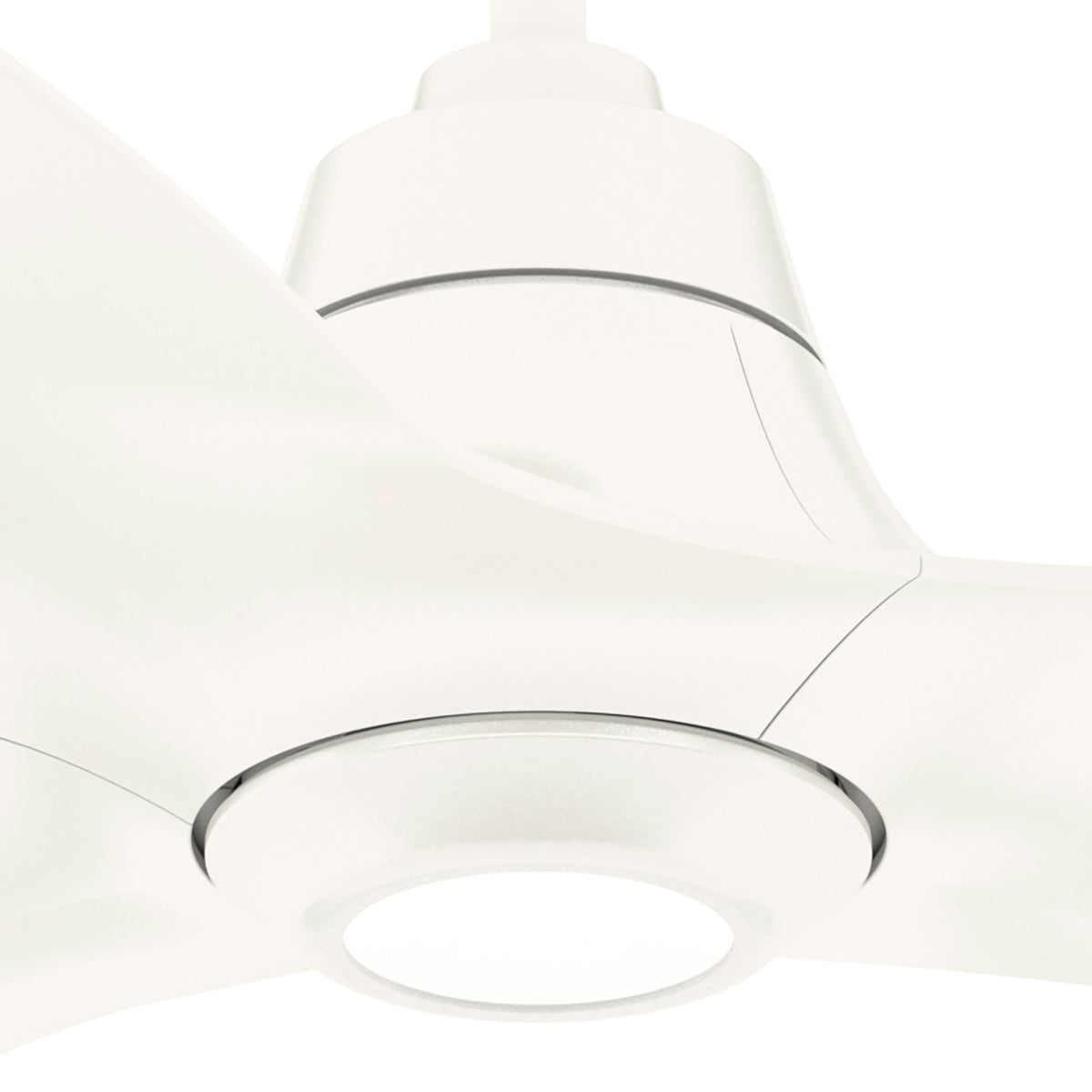 Casablanca 60 inch Stingray ENERGY STAR® Matte White Damp Rated Ceiling Fan with LED Light Kit and Handheld Remote
