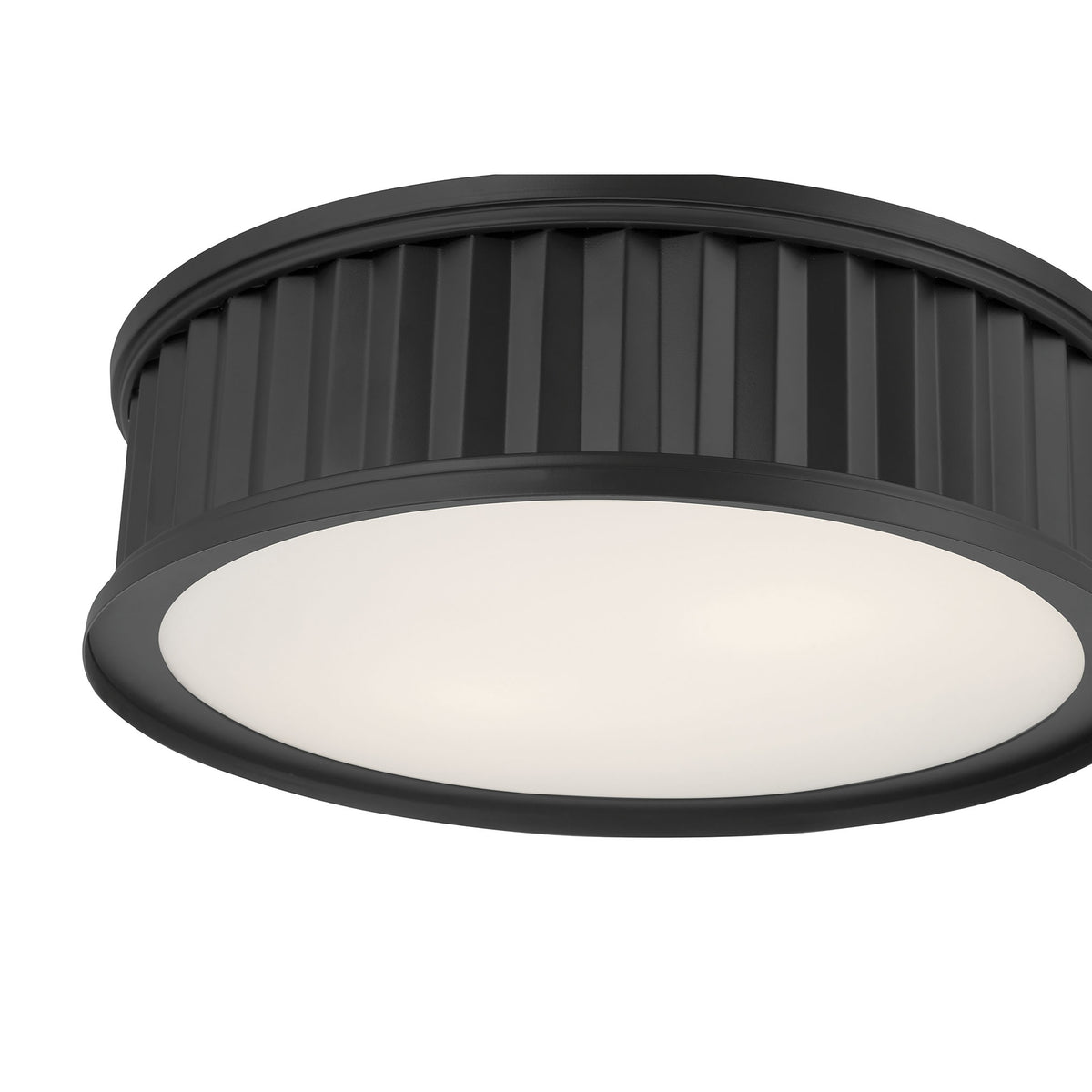 5.25'' Corvella Matte Black 3 Light Flush Mount