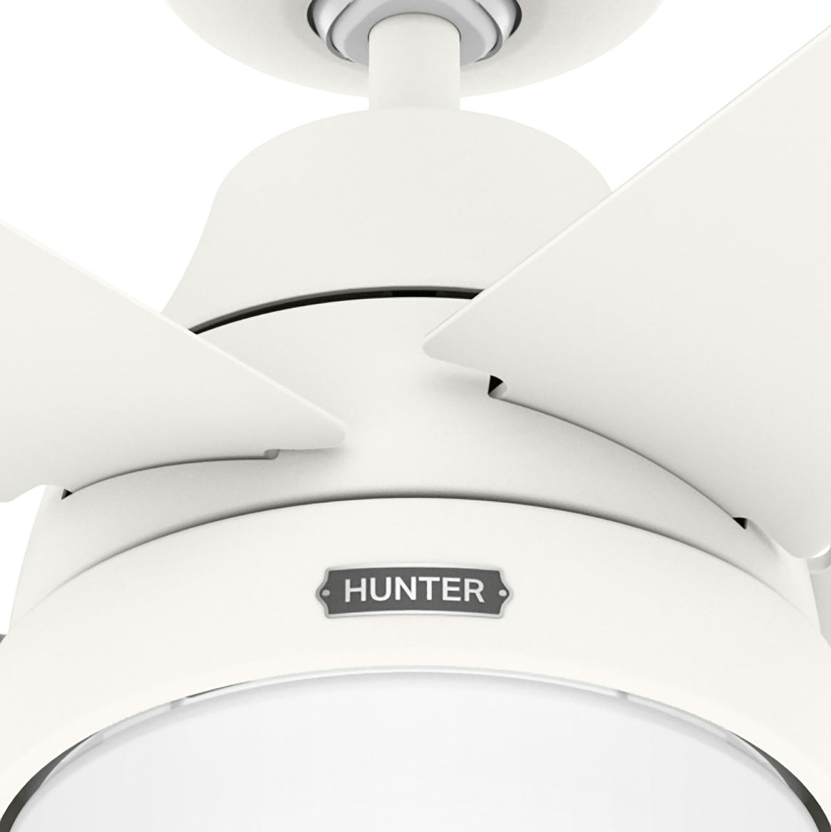 60 inch Aerodyne Wi-Fi ENERGY STAR® Matte White Ceiling Fan with LED Light Kit and Handheld Remote