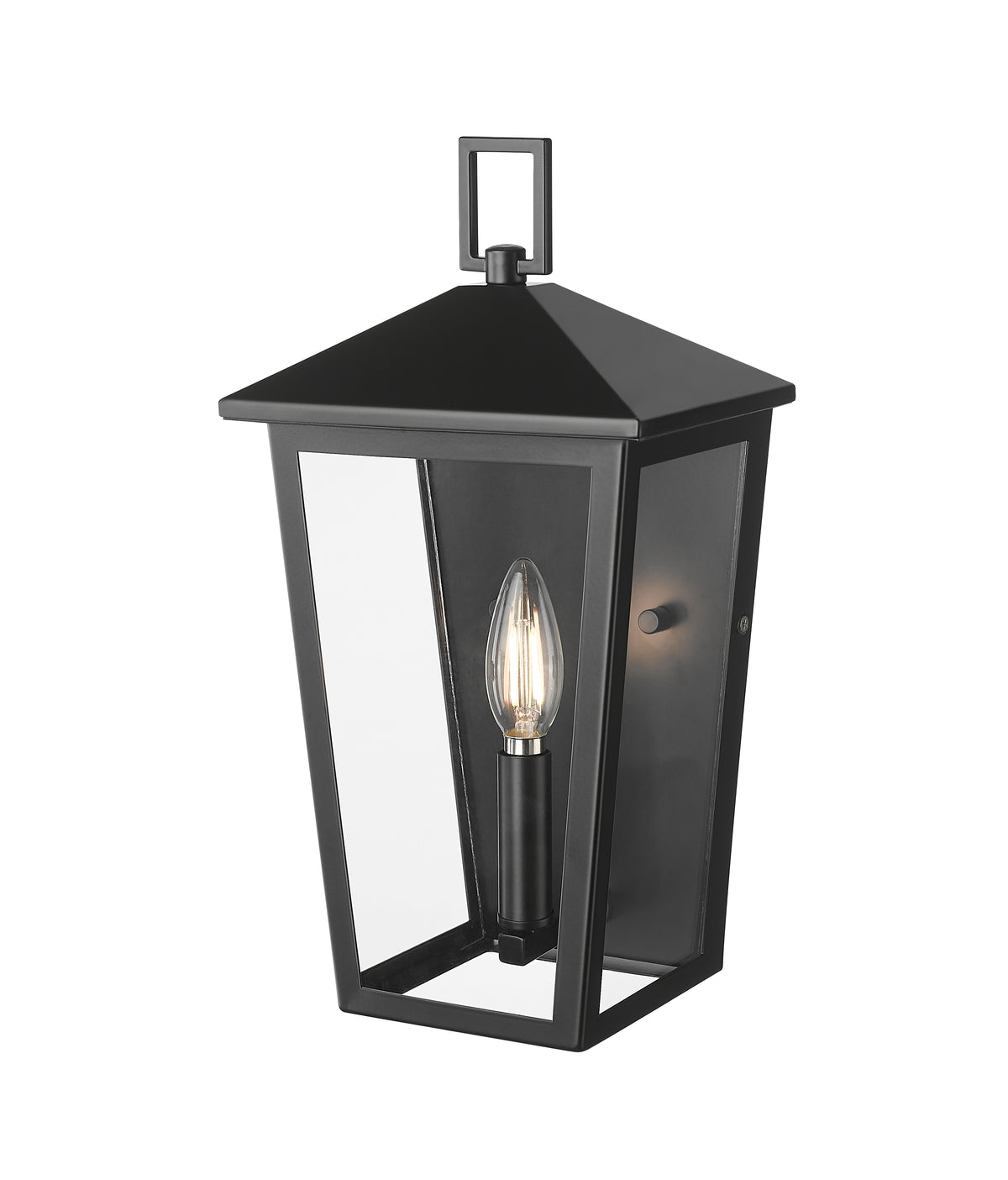 7.5'' Munger Powder Coated Black 1 Light Wall Sconce
