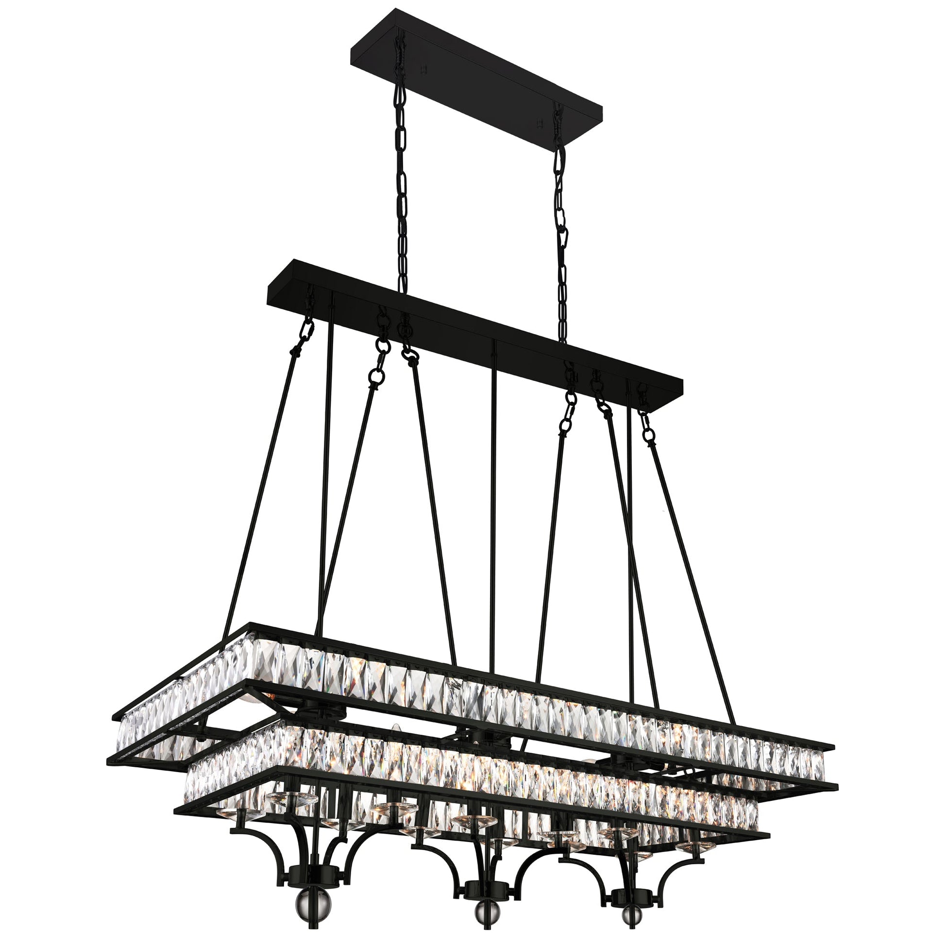 Shalia 20 Light Black Chandelier