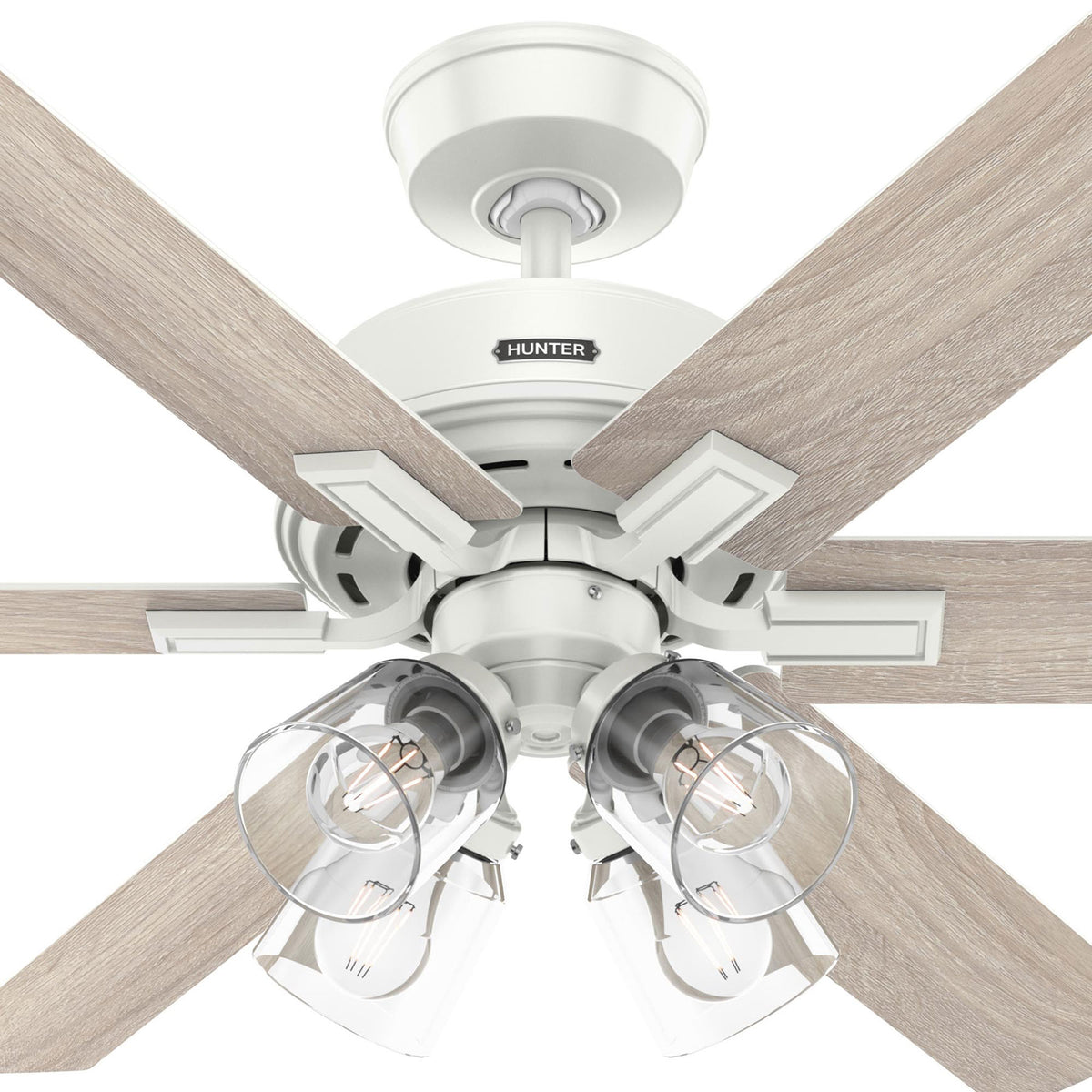 52 inch Fonthill ENERGY STAR® HunterExpress Fresh White Ceiling Fan with LED Light Kit and Handheld Remote