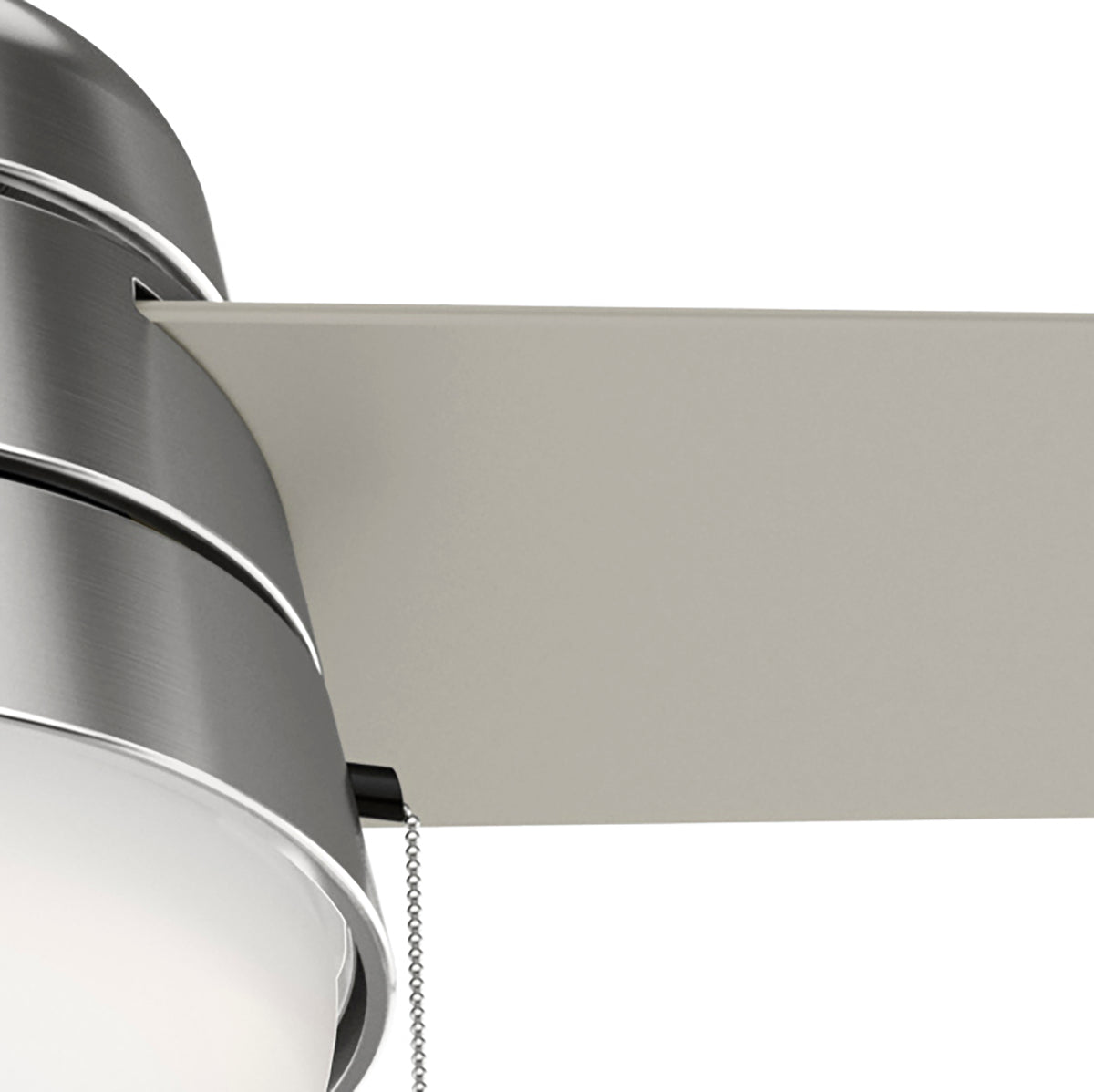 52 inch Aker Brushed Nickel Ceiling Fan with LED Light Kit and Pull Chain