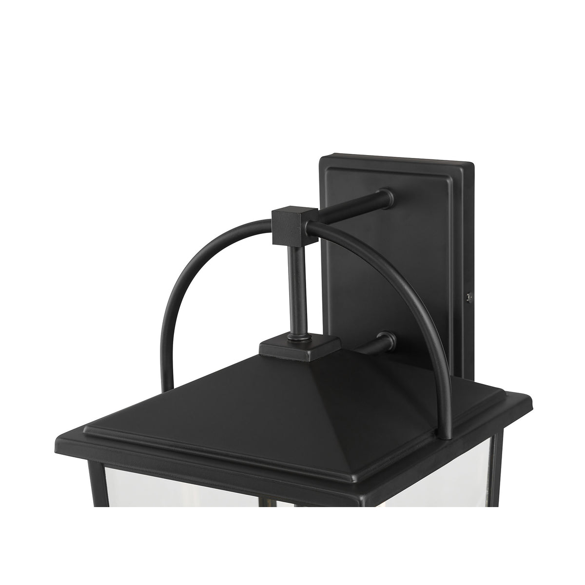 9'' Strathden Powder Coated Black 2 Light Lantern