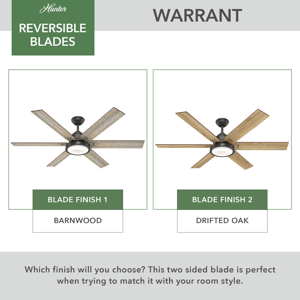 60 inch Warrant ENERGY STAR® Noble Bronze Ceiling Fan with LED Light Kit and Wall Control