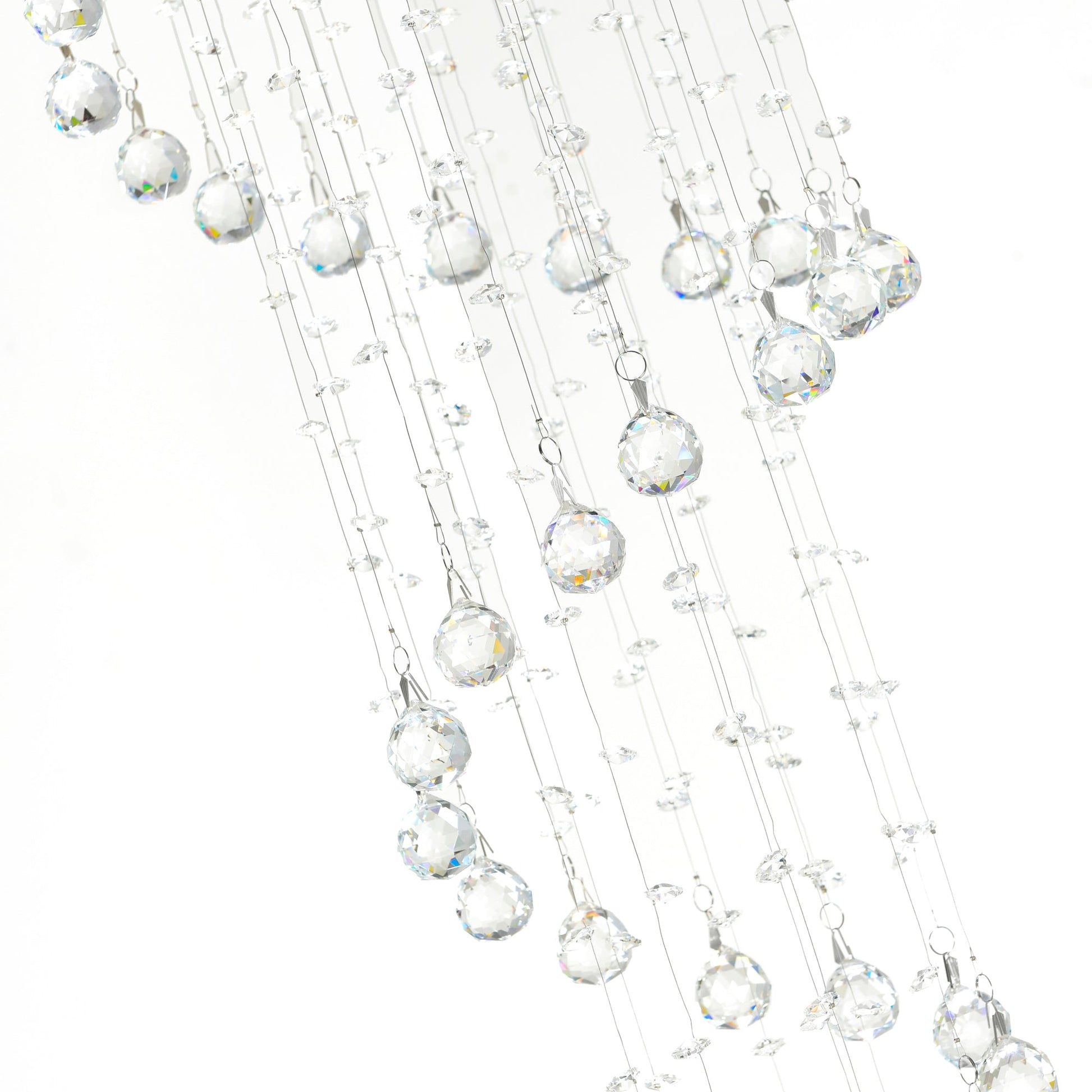 Spiral 5 Light Chrome Chandelier