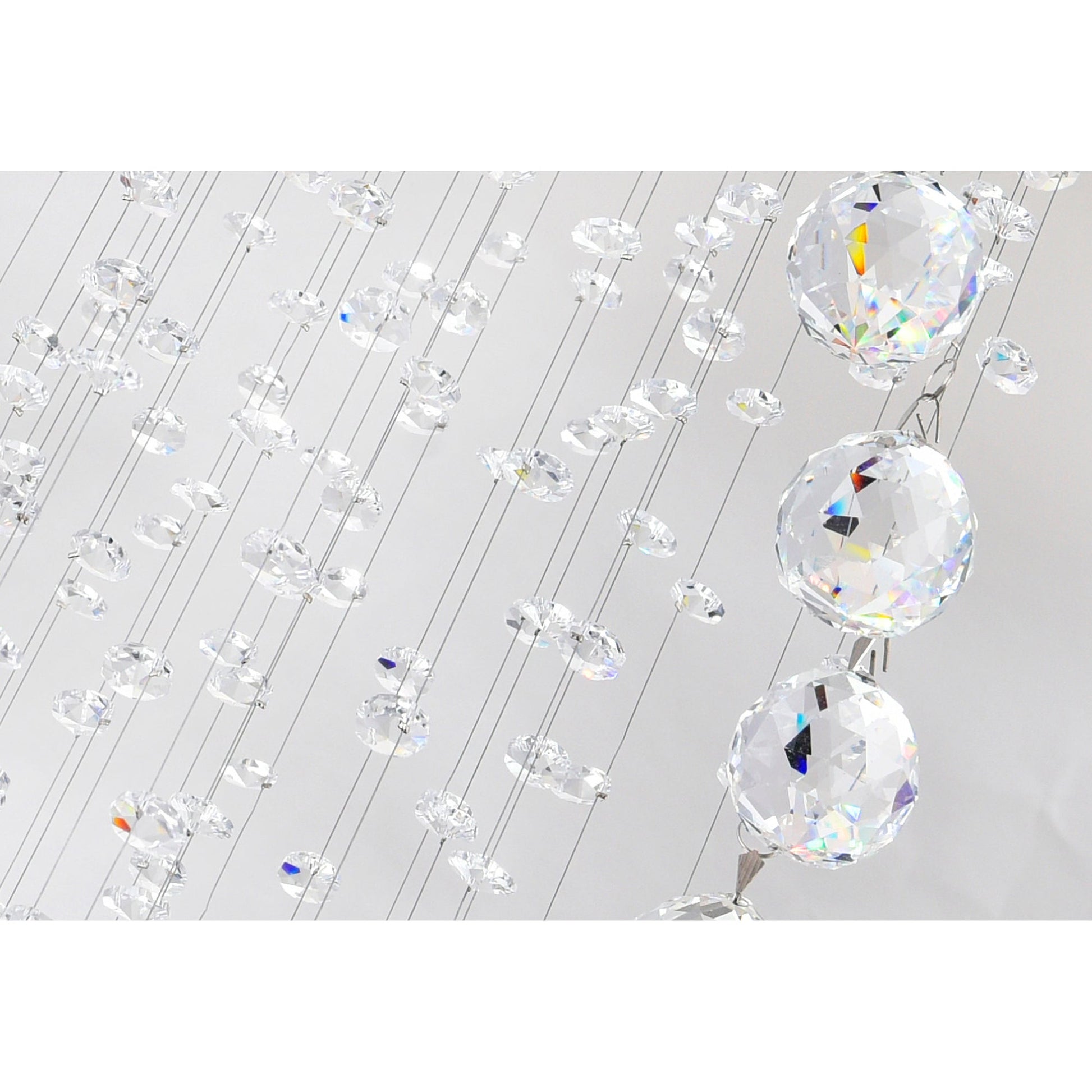 Spiral 8 Light Chrome Chandelier