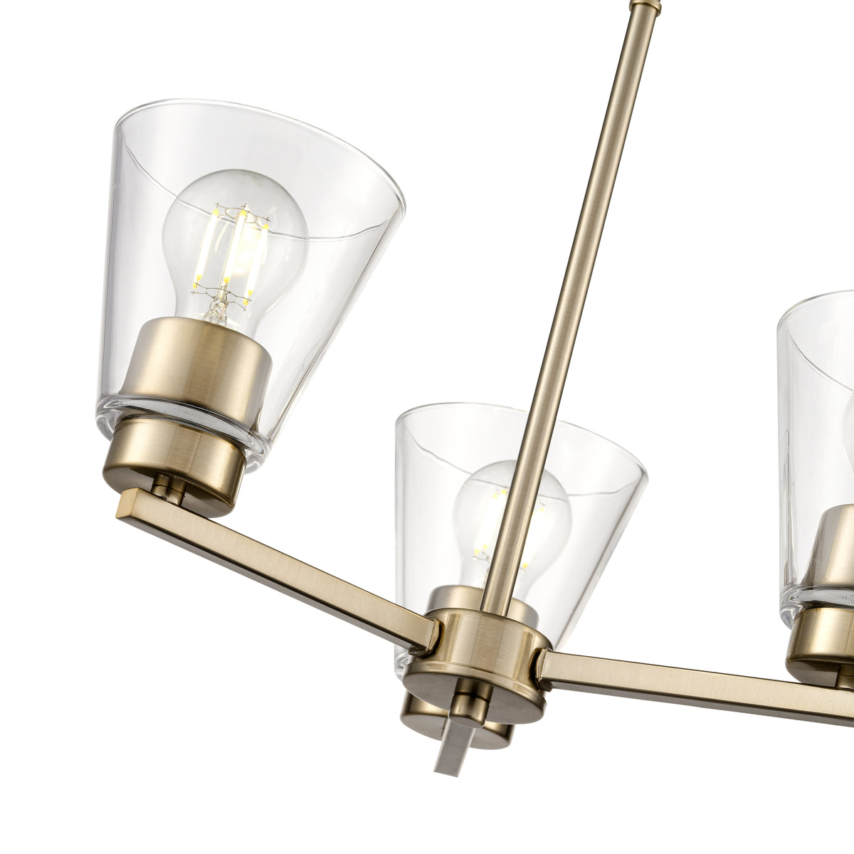 15'' Strayhan Modern Gold 3 Light Chandelier