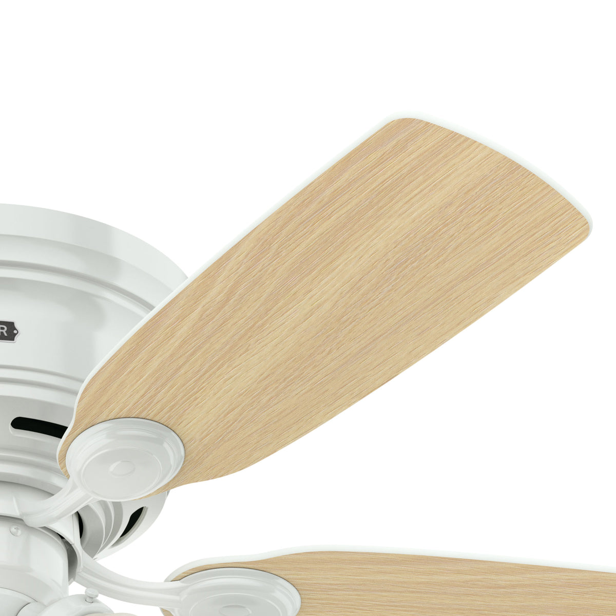 42 inch Low Profile White Low Profile Ceiling Fan and Pull Chain