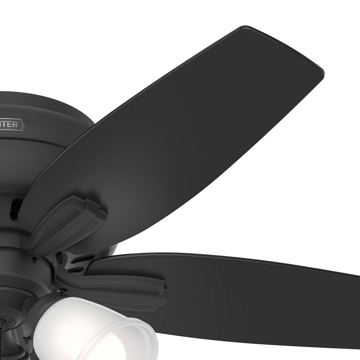 42 inch Newsome Matte Black Low Profile Ceiling Fan with LED Light Kit
