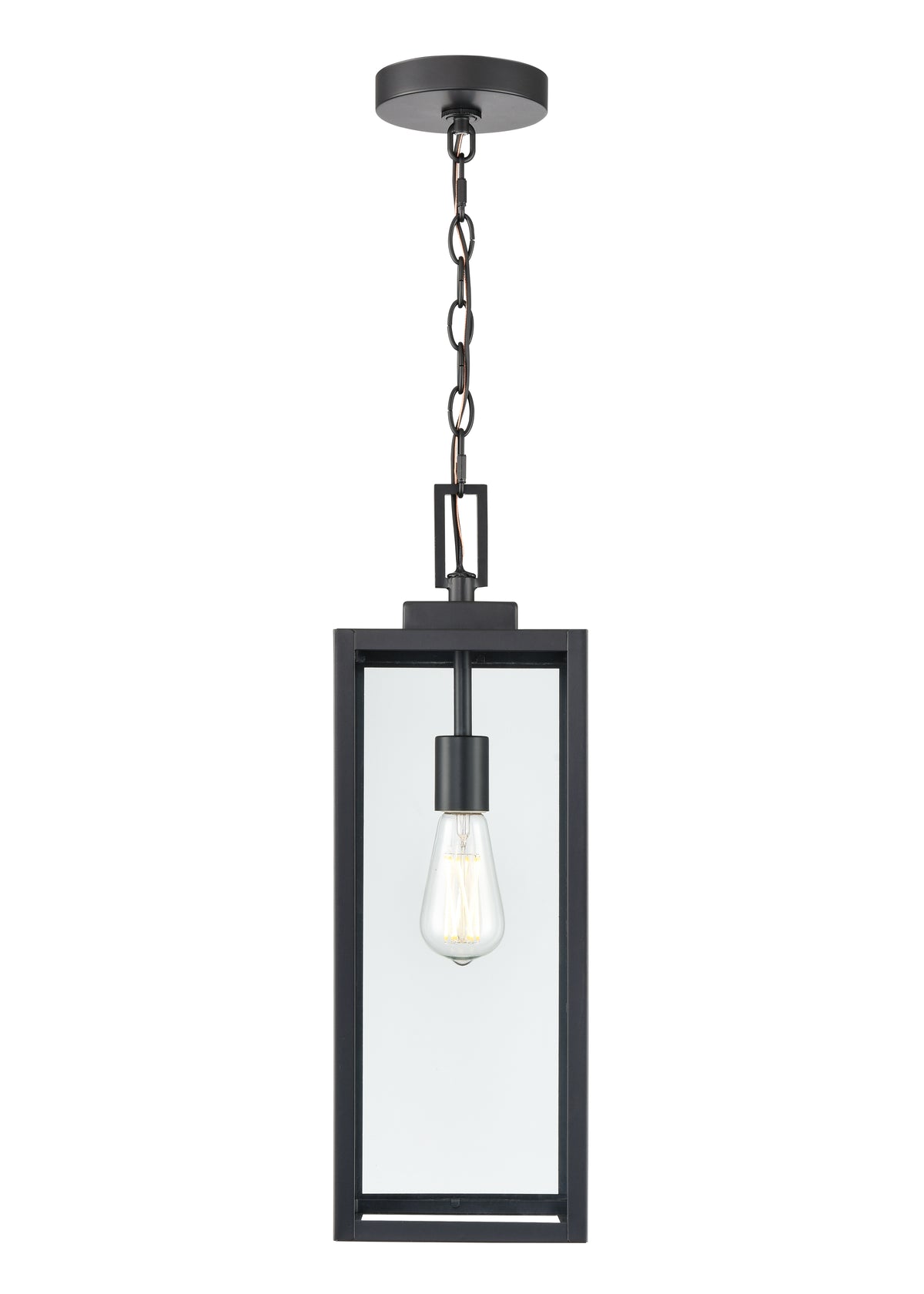 21.5'' Atless Powder Coated Black 1 Light Hanging Pendant