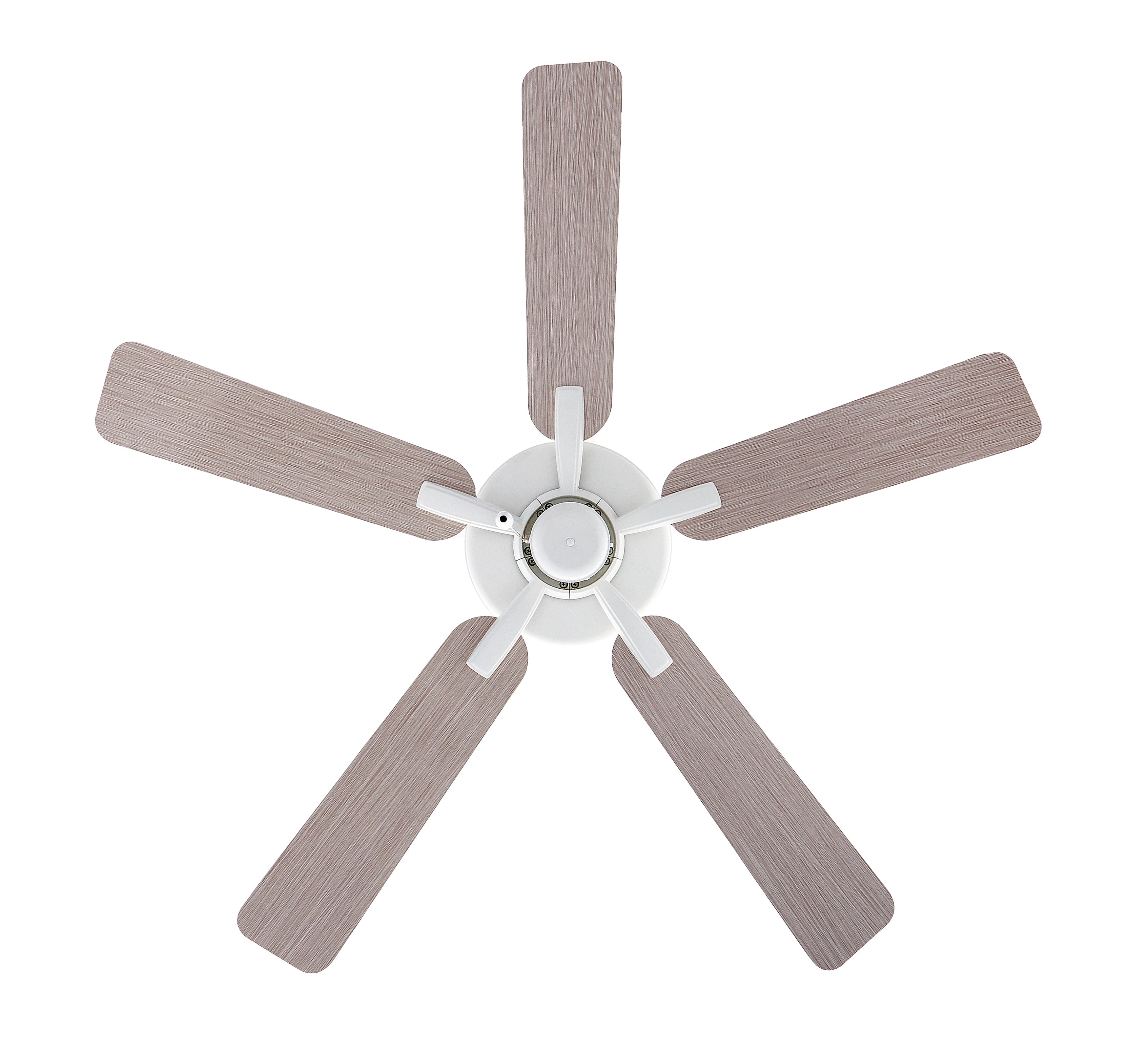 52 Inch Coltstaff AC Alabaster White Indoor Ceiling Fan 5-Blade Reversible