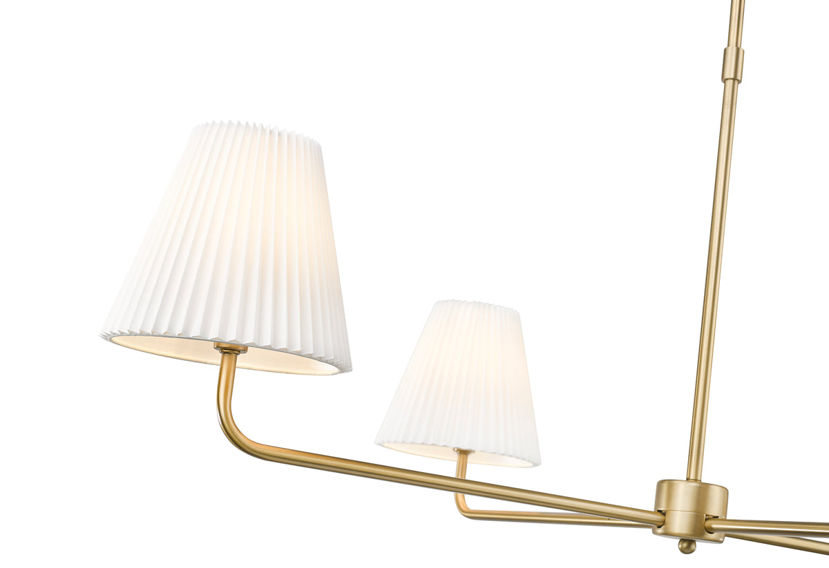 17.5'' Ami Vintage Brass 4 Light Chandelier