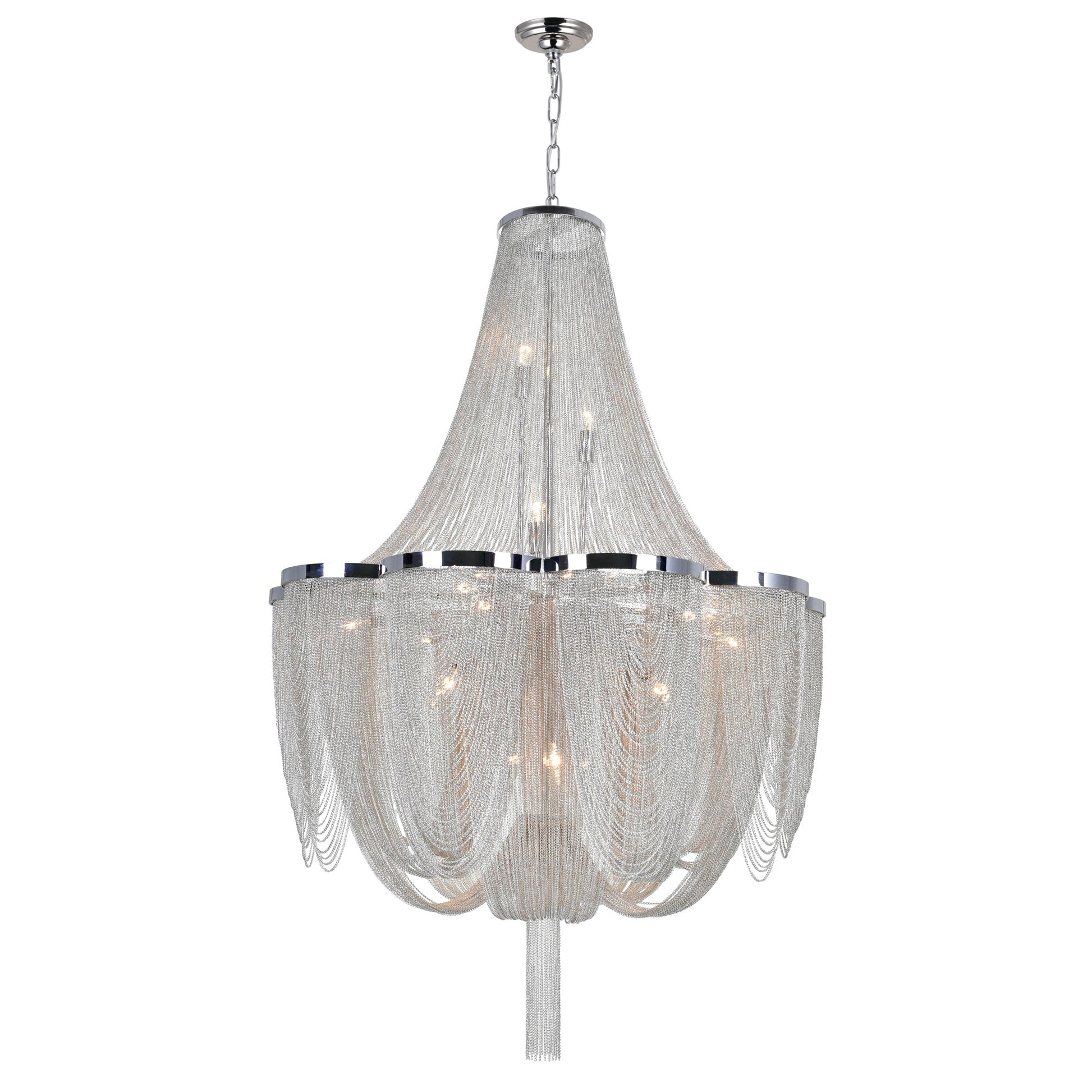 Taylor 10 Light Chrome Chandelier with Chrome Finish