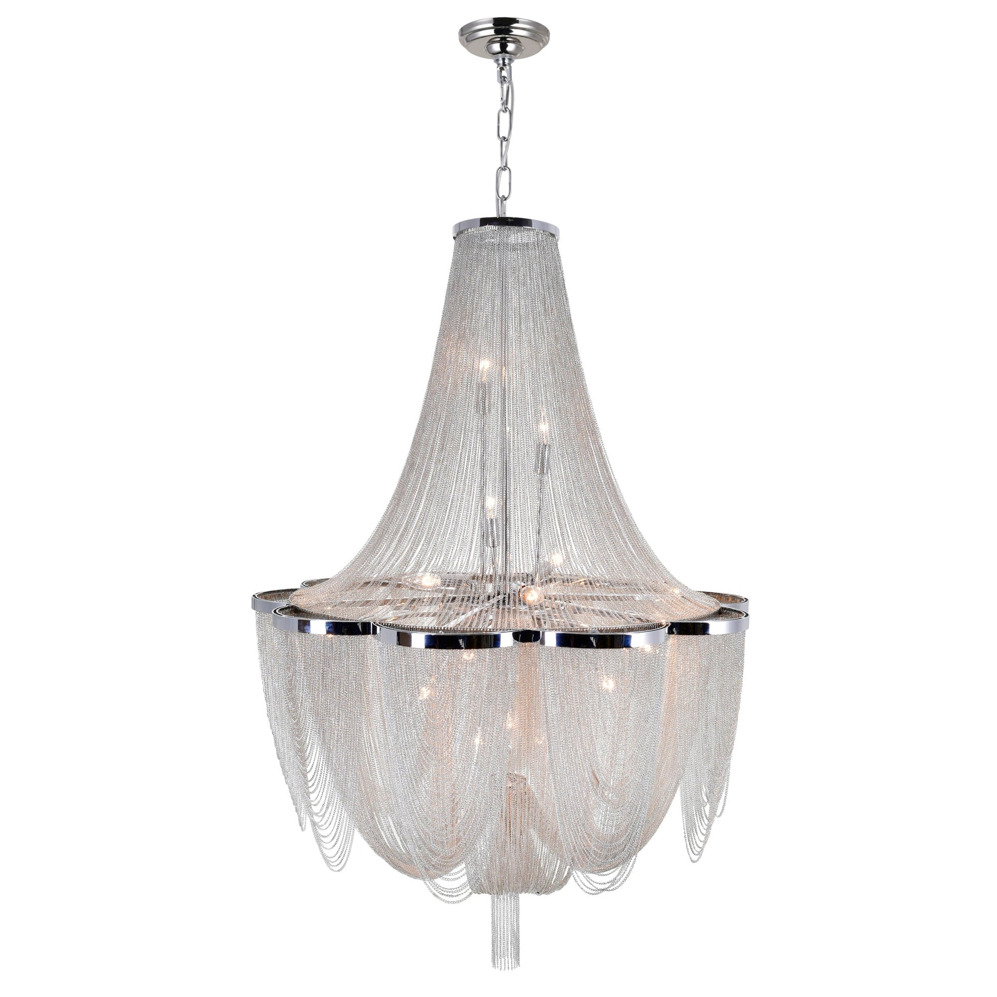 Taylor 10 Light Chrome Chandelier with Chrome Finish