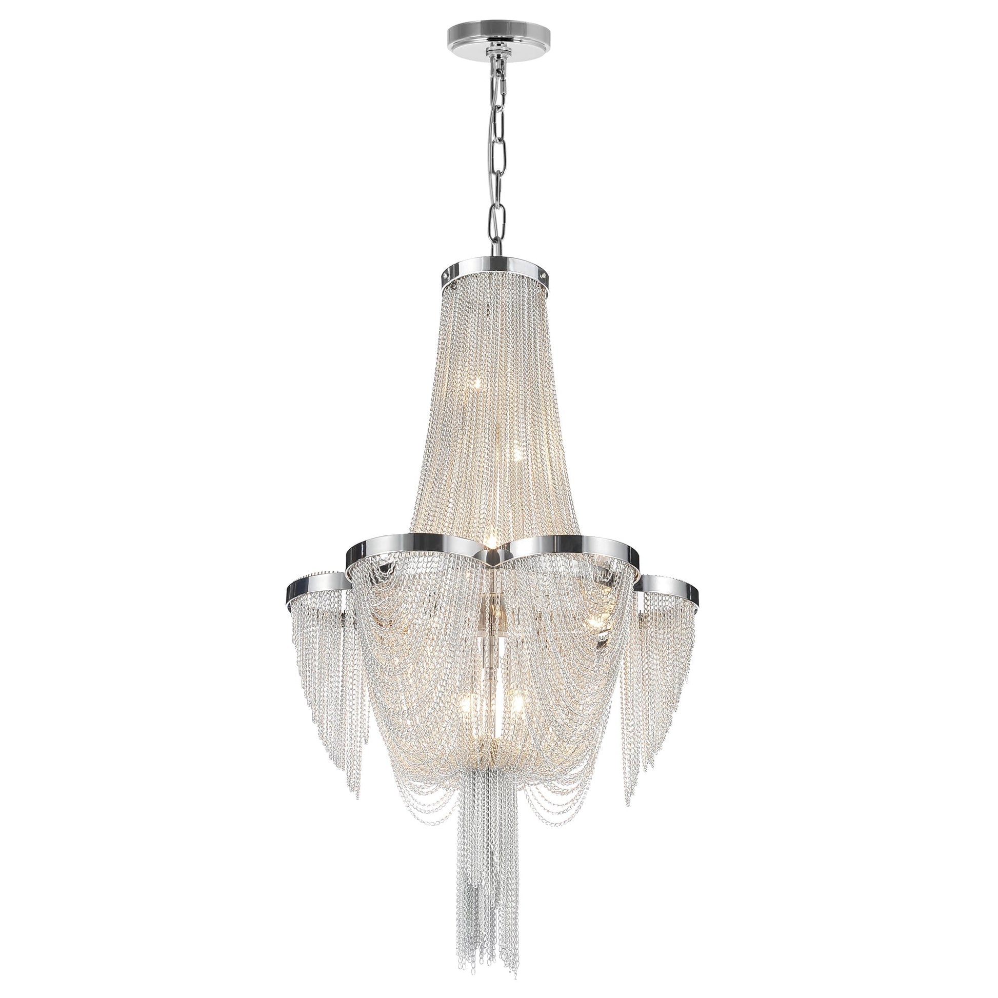 Taylor 7 Light Chrome Chandelier with Chrome Finish