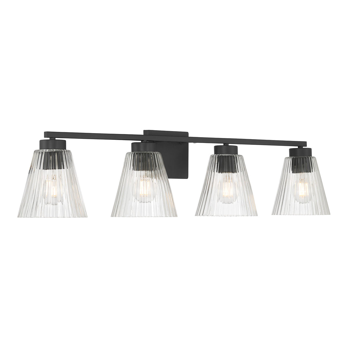 31.75'' Riville Matte Black 4 Light Bath Vanity