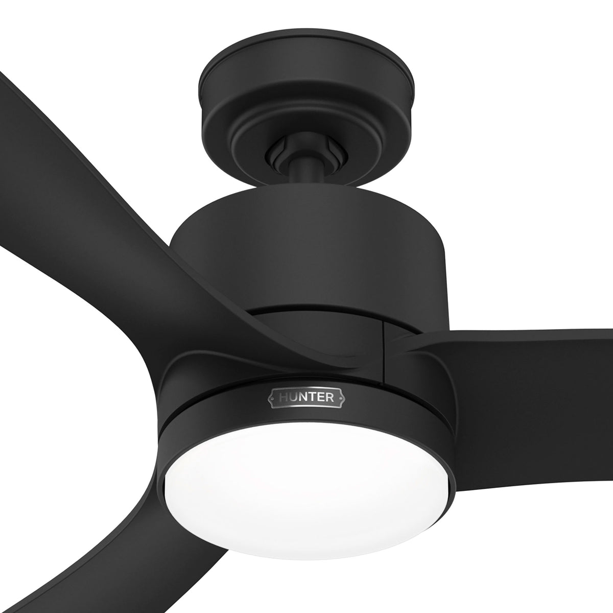 60 inch Bolsa Matte Black Ceiling Fan with LED Light Kit and Handheld Remote