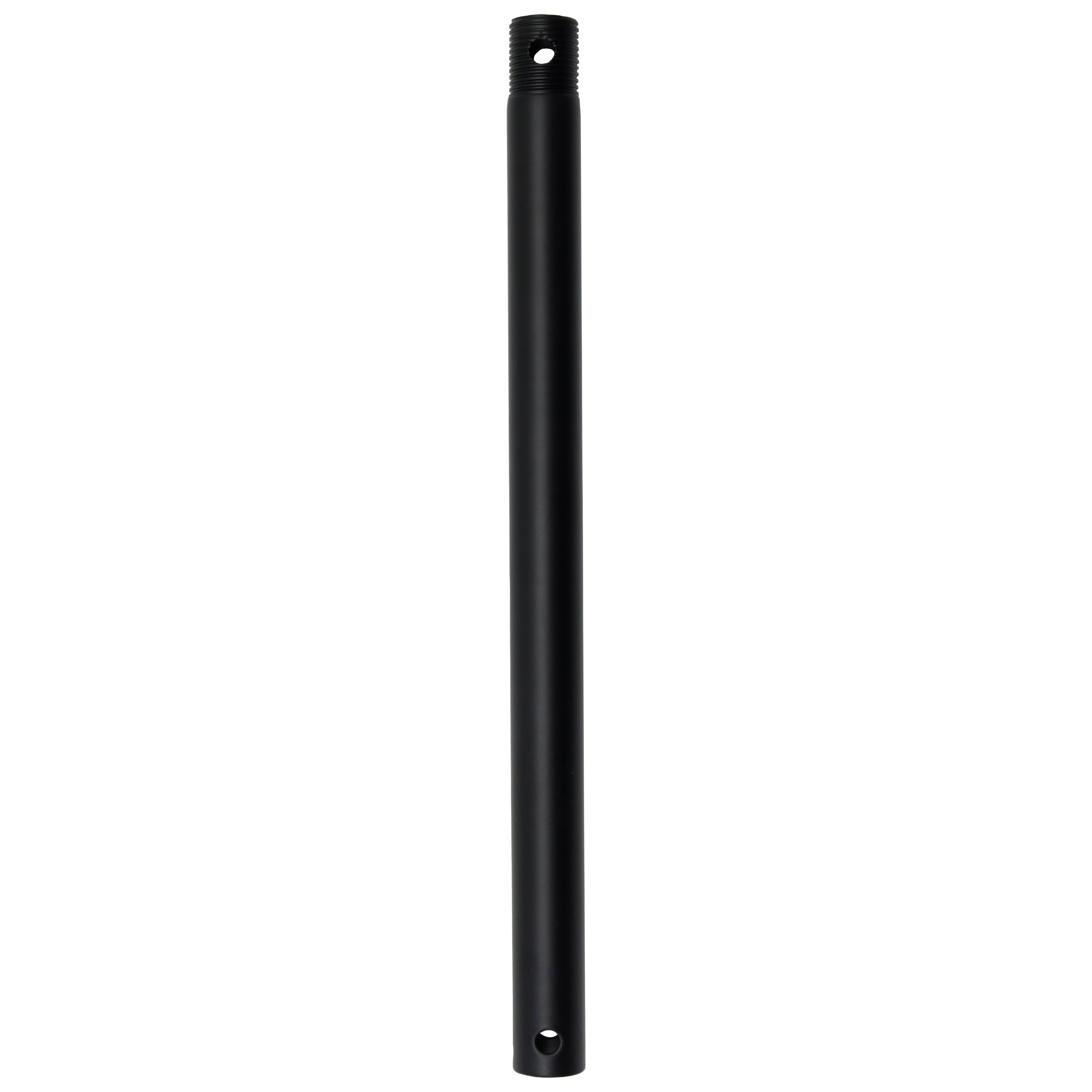 12-inch Matte Black Fan Downrod with 120V Input