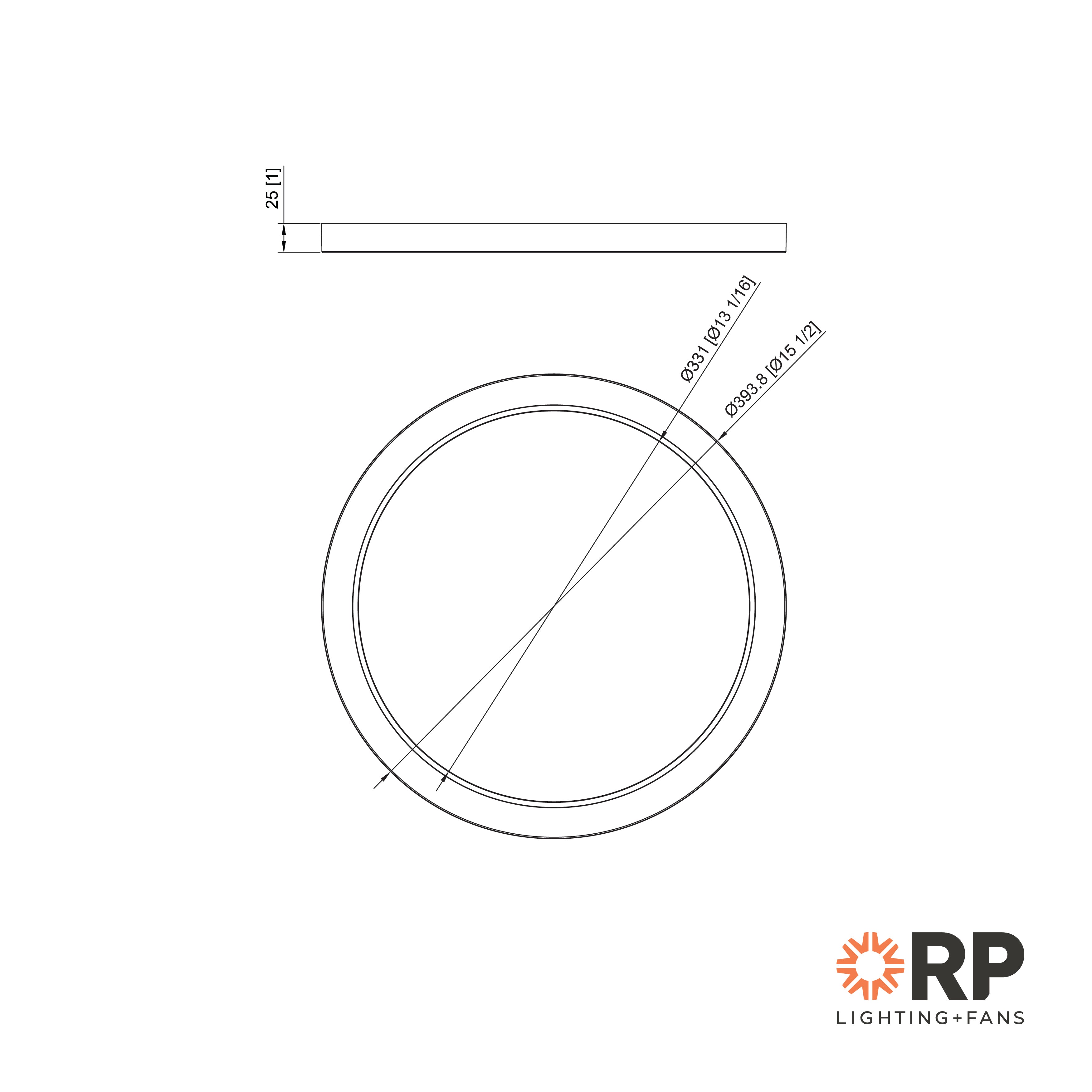 15-inch White Flush Mount Light with 5-CCT Selectable White