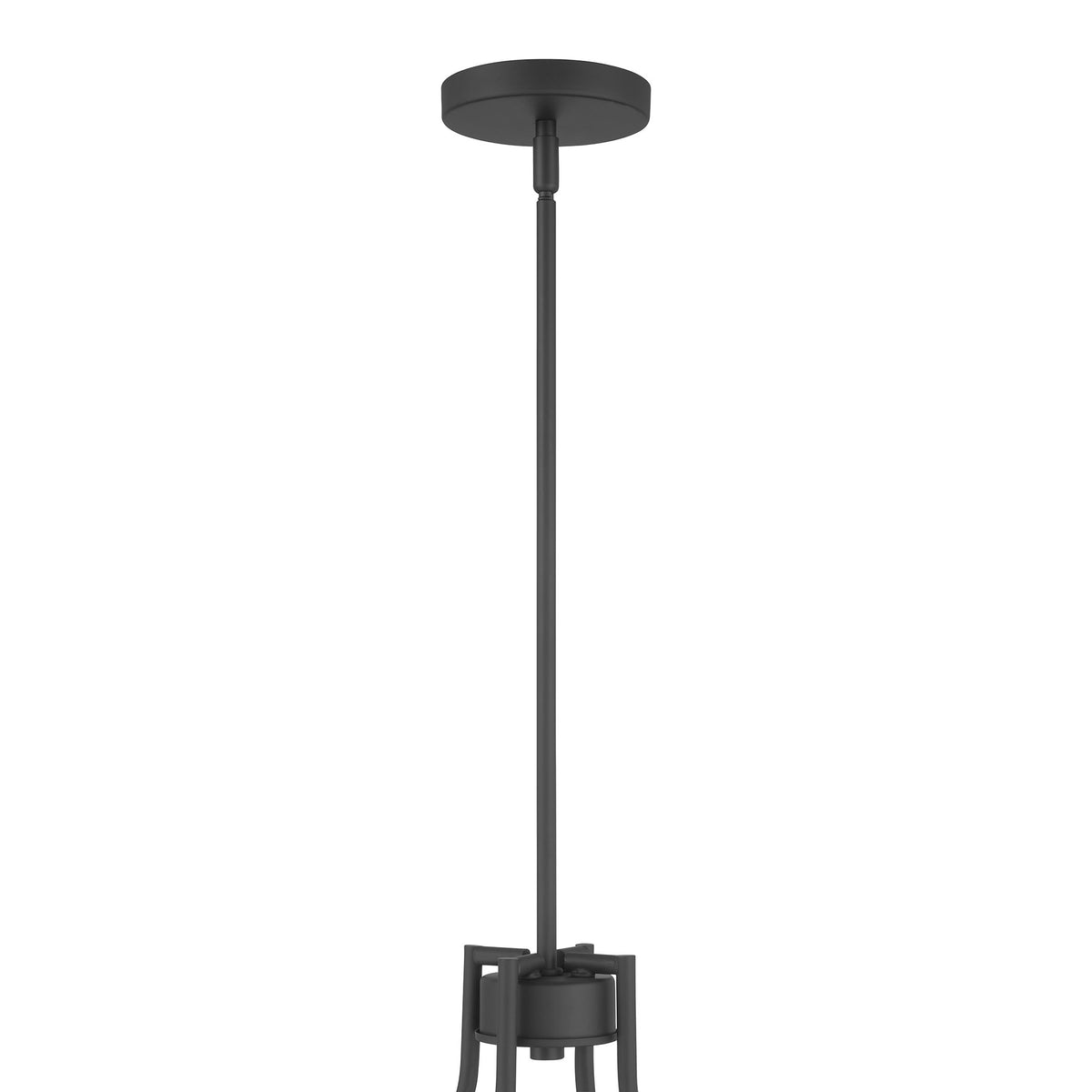 26.25'' Evandrel Matte Black 8 Light Chandelier